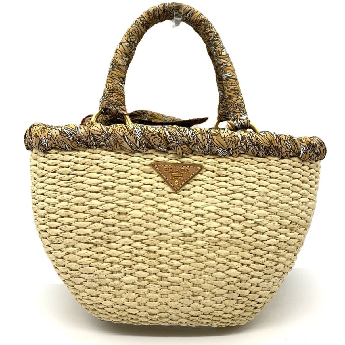 Prada Raffia Handbag (Pre-Owned)