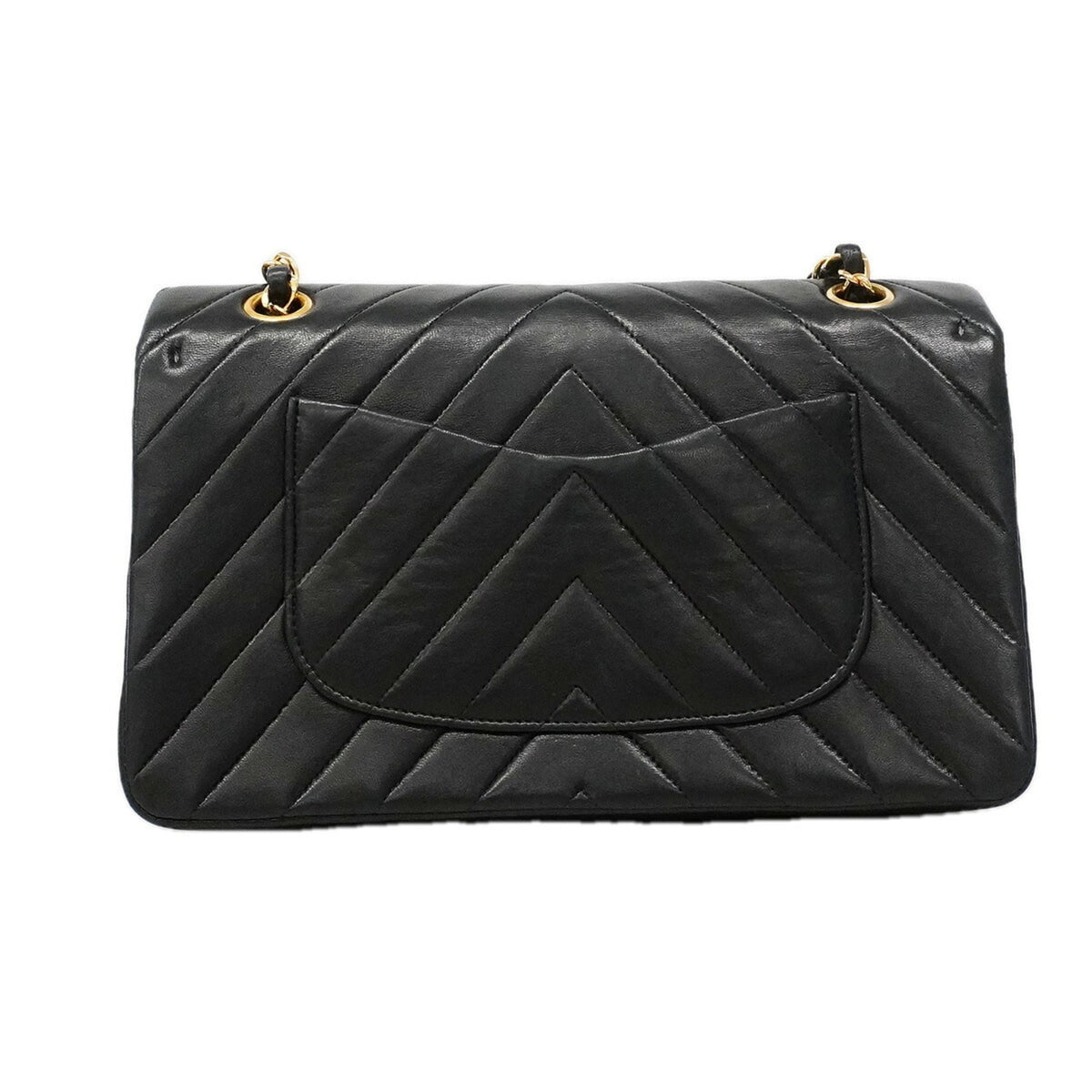 Chanel Black Leather Shoulder Bag (Pre-Owned)