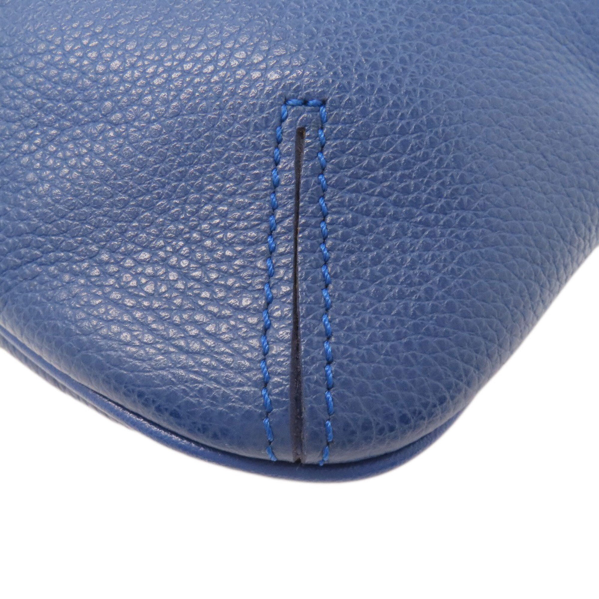 Longchamp Blue Leather Shoulder Bag (Pre-Owned)