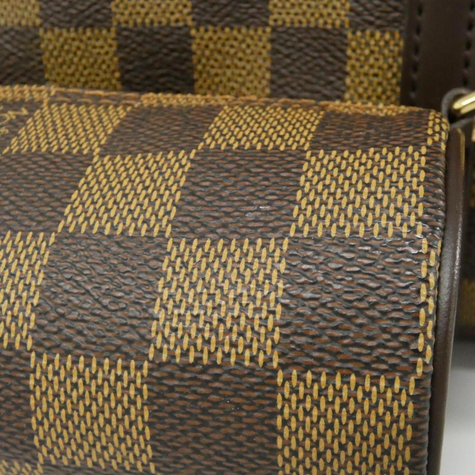 Louis Vuitton Ebene Coated Canvas Handbag Pouch (Pre-Owned)