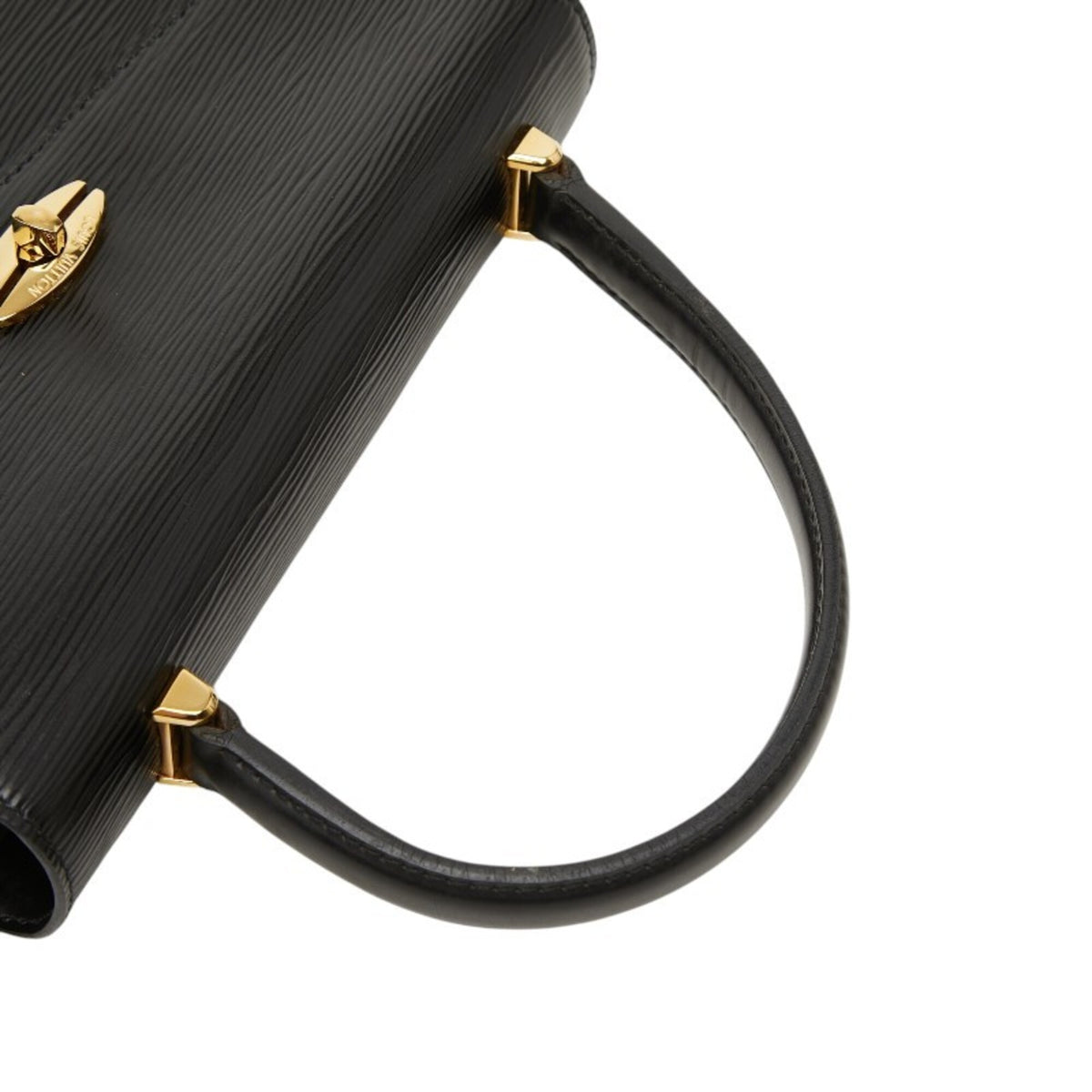Louis Vuitton Black Noir Leather Handbag (Pre-Owned)