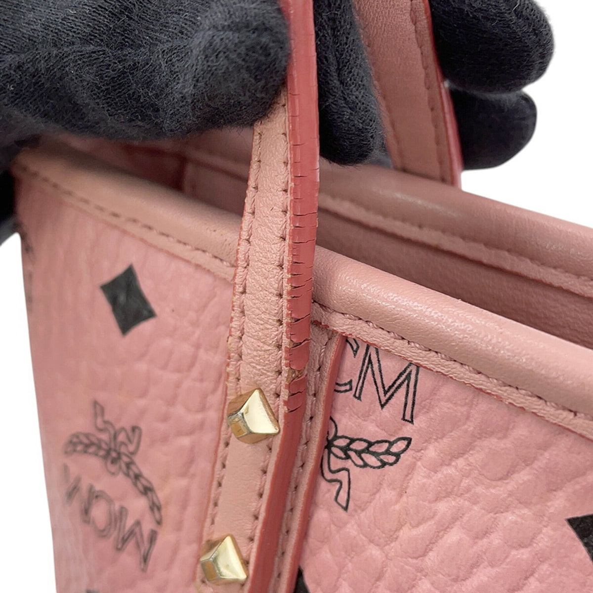 Mcm Pink Leather Handbag (Pre-Owned)