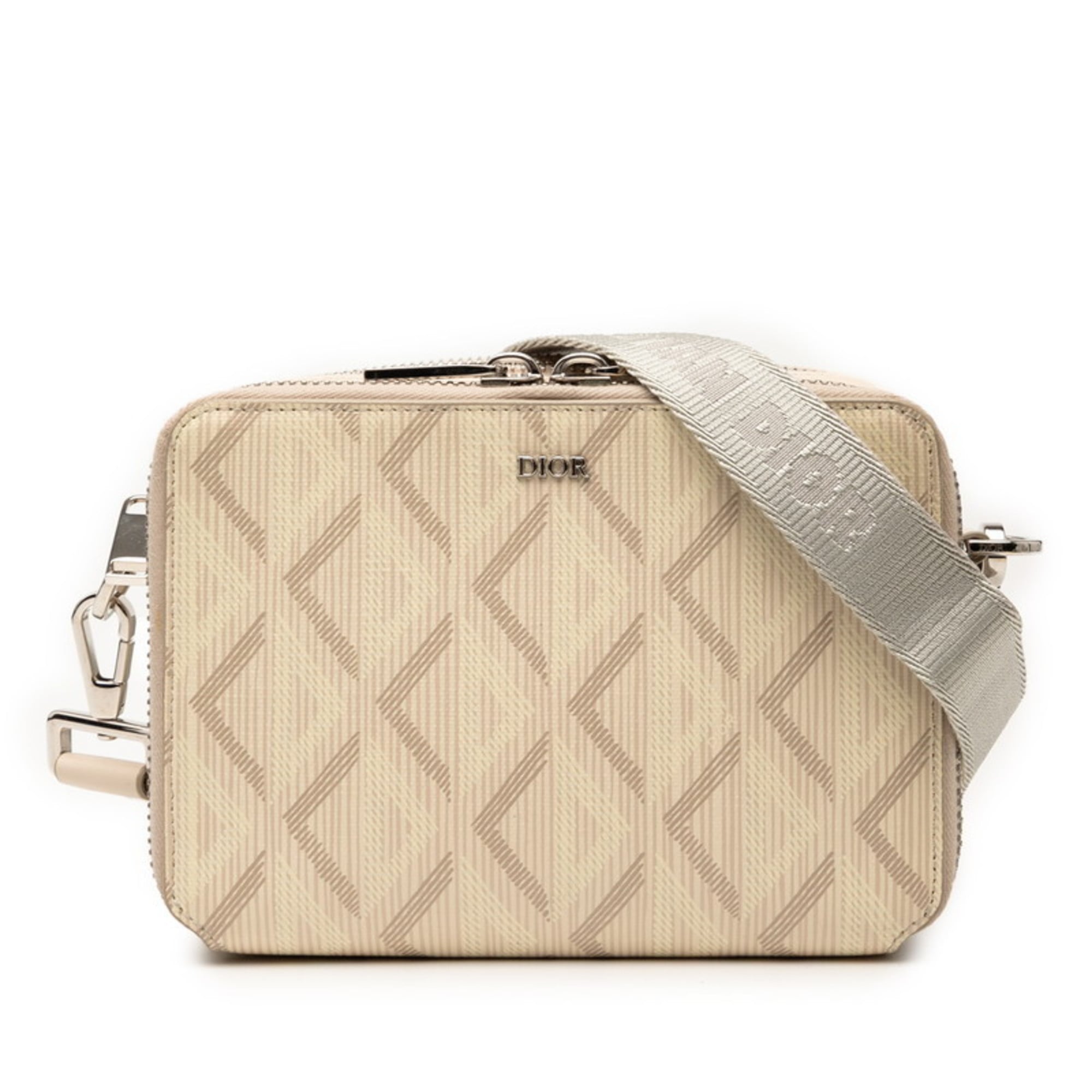 Christian Dior Beige Pvc Leather Shoulder Bag (Pre-Owned)