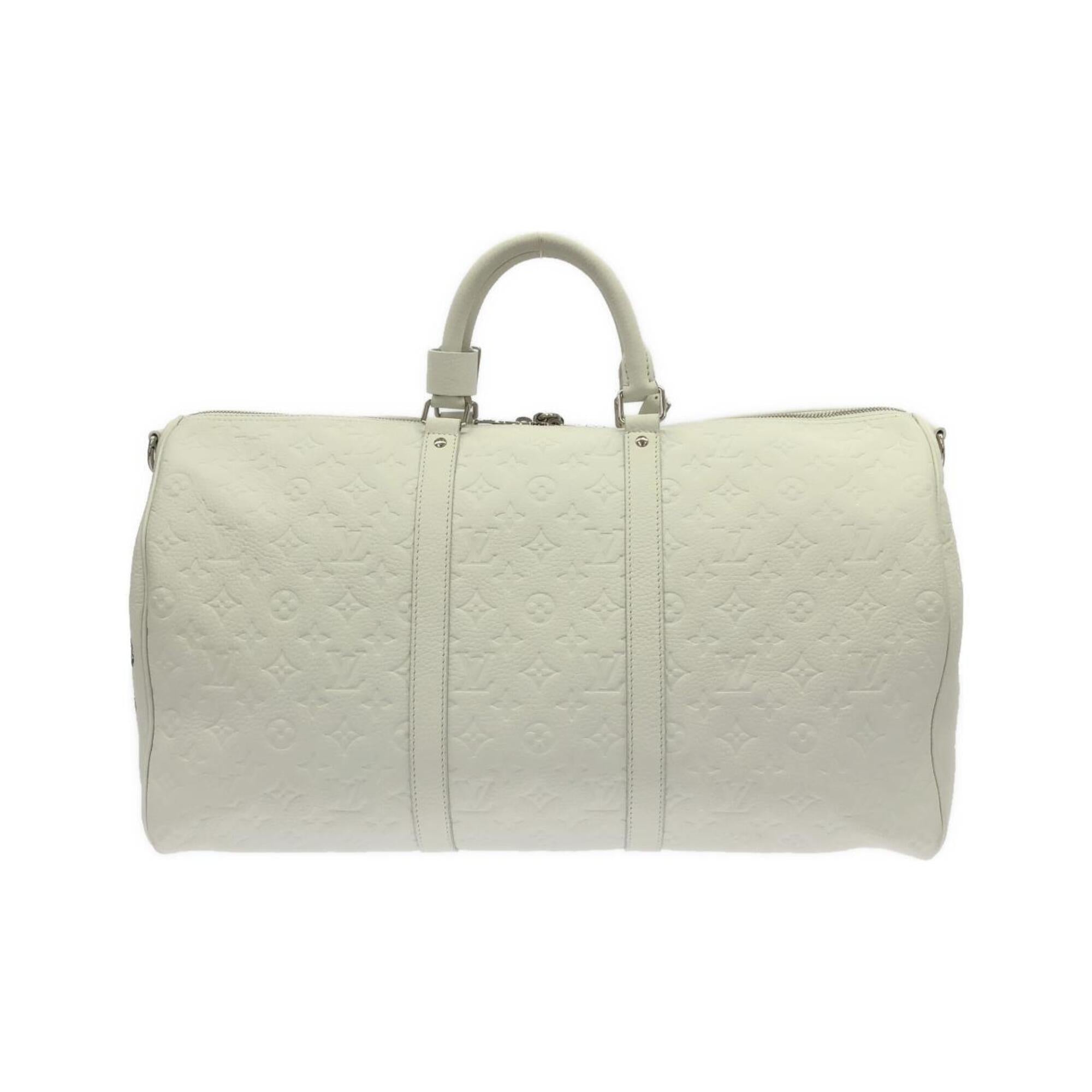 Louis Vuitton Taurillon Blanc Leather Boston Bag (Pre-Owned)