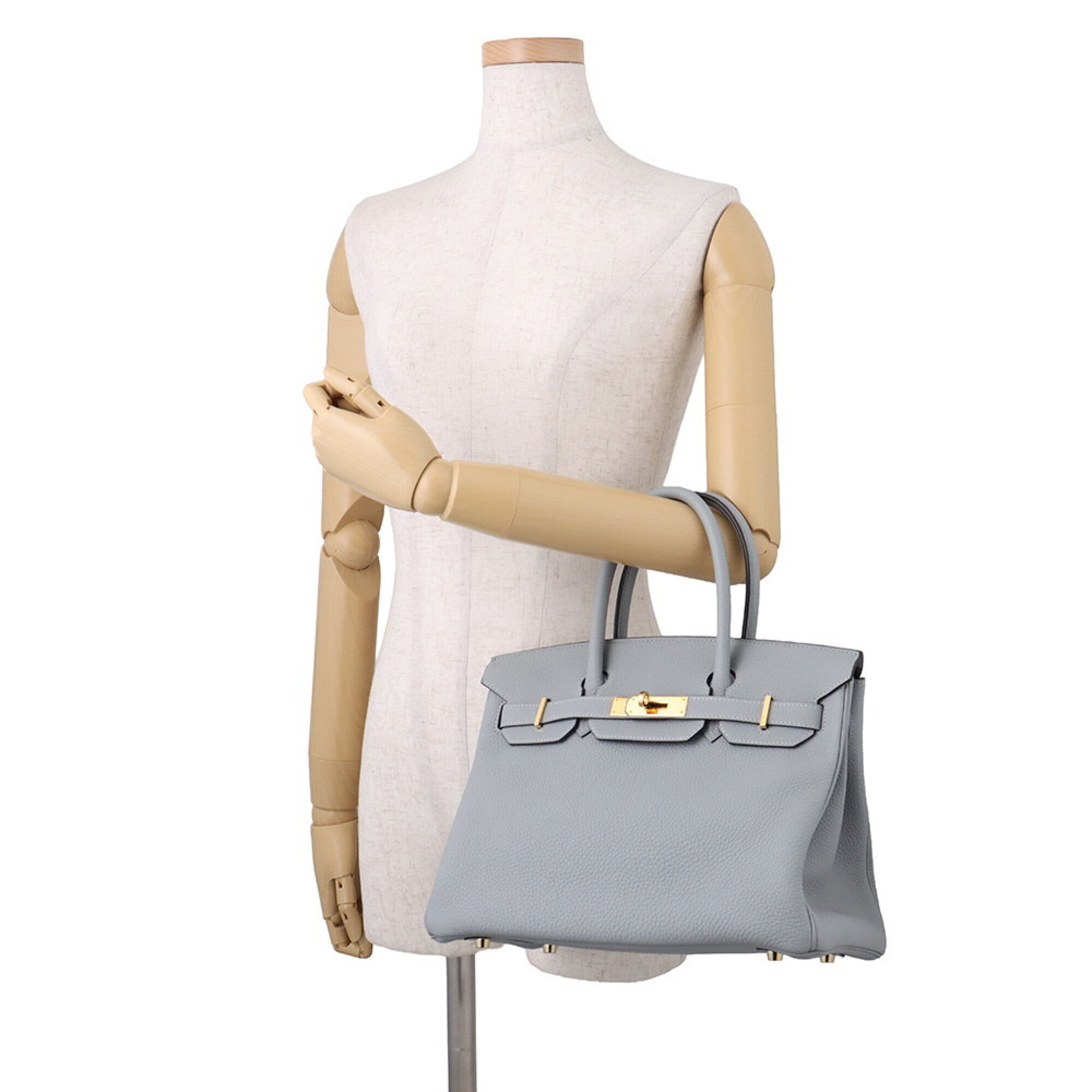 Hermes Birkin Gold Togo Leather Handbag (Pre-Owned)