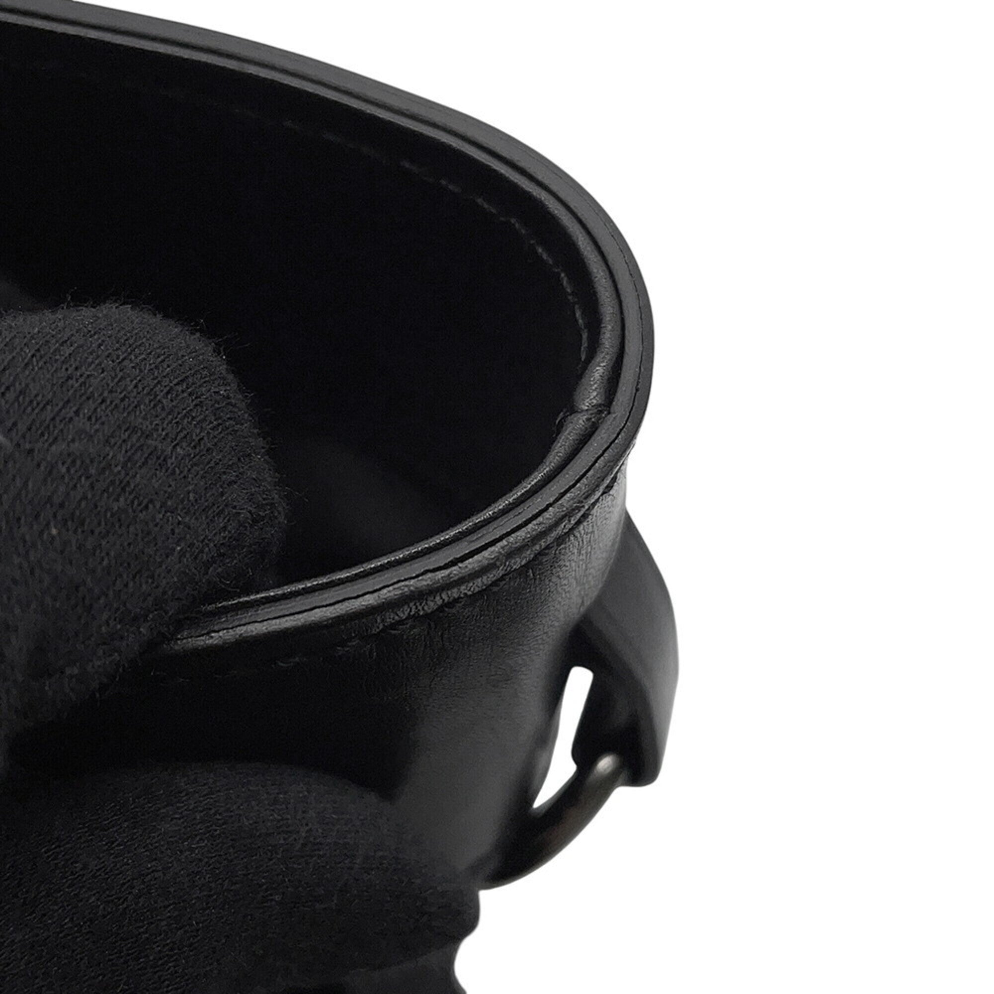Gucci Black Gg Canvas Leather Handbag Tote Bag (Pre-Owned)