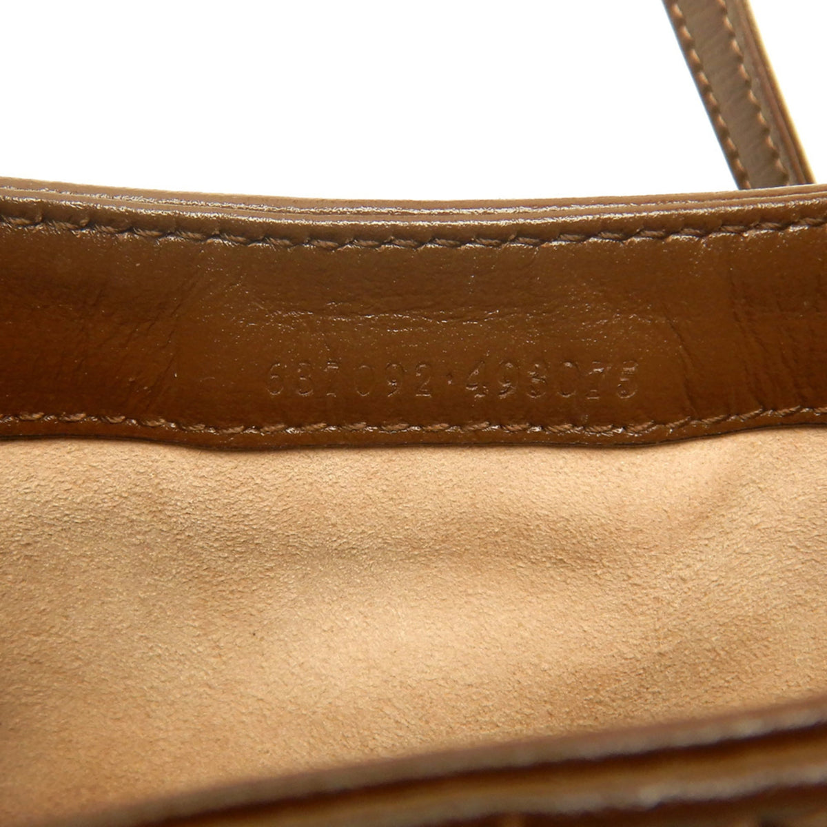 Gucci Beige Brown Gg Supreme Canvas Leather Shoulder Bag (Pre-Owned)