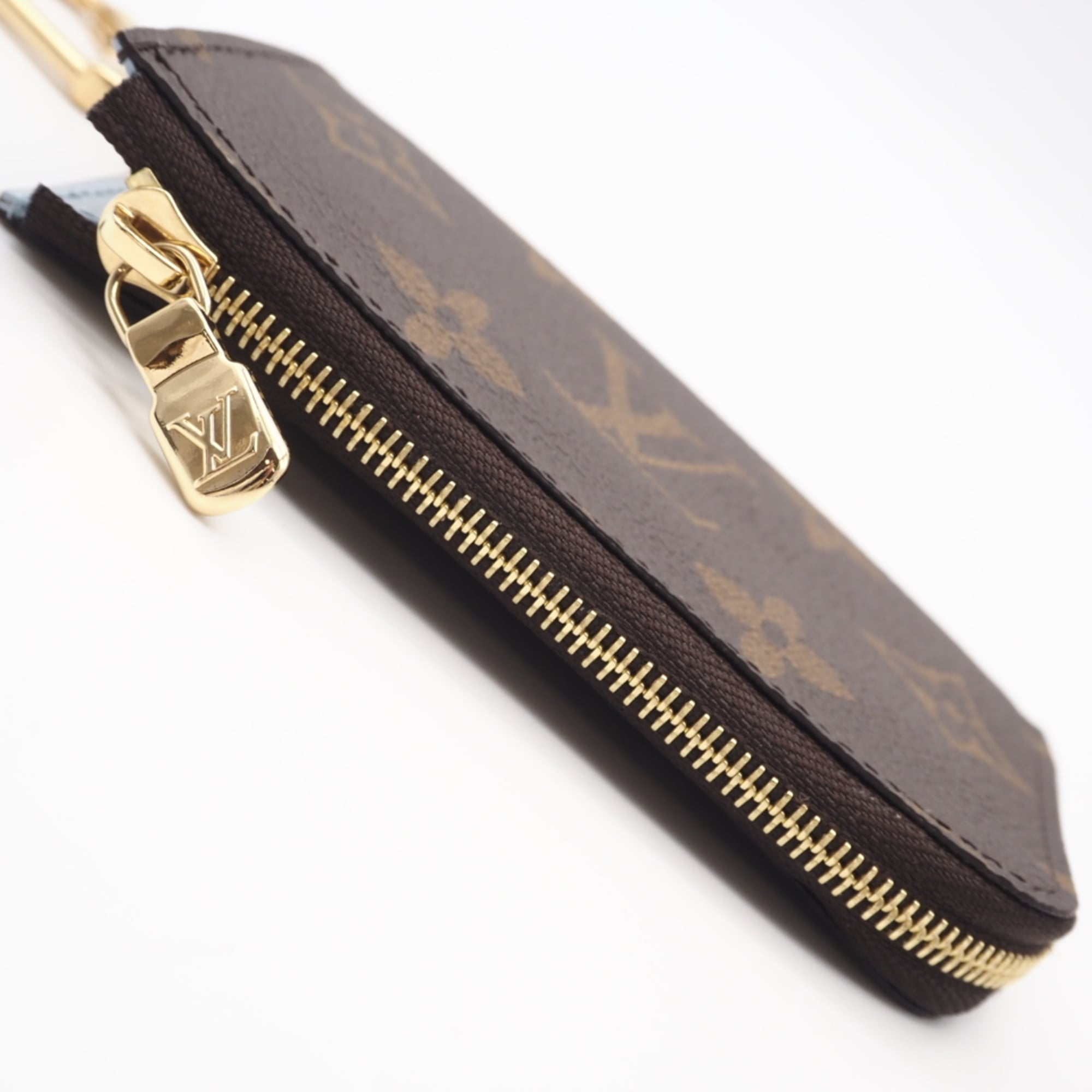 Louis Vuitton Beige Blue Brown Monogram Coated Canvas Coin Purse/Coin Case (Pre-Owned)