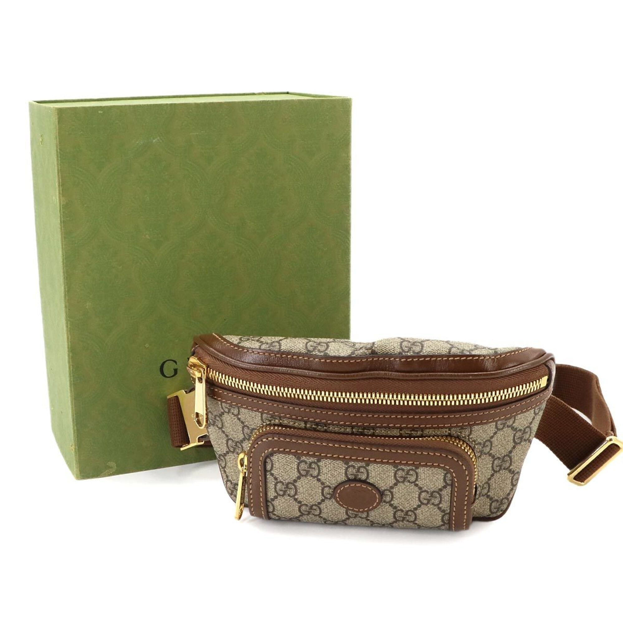 Gucci Gg Supreme Leather Fanny Pack (Pre-Owned)