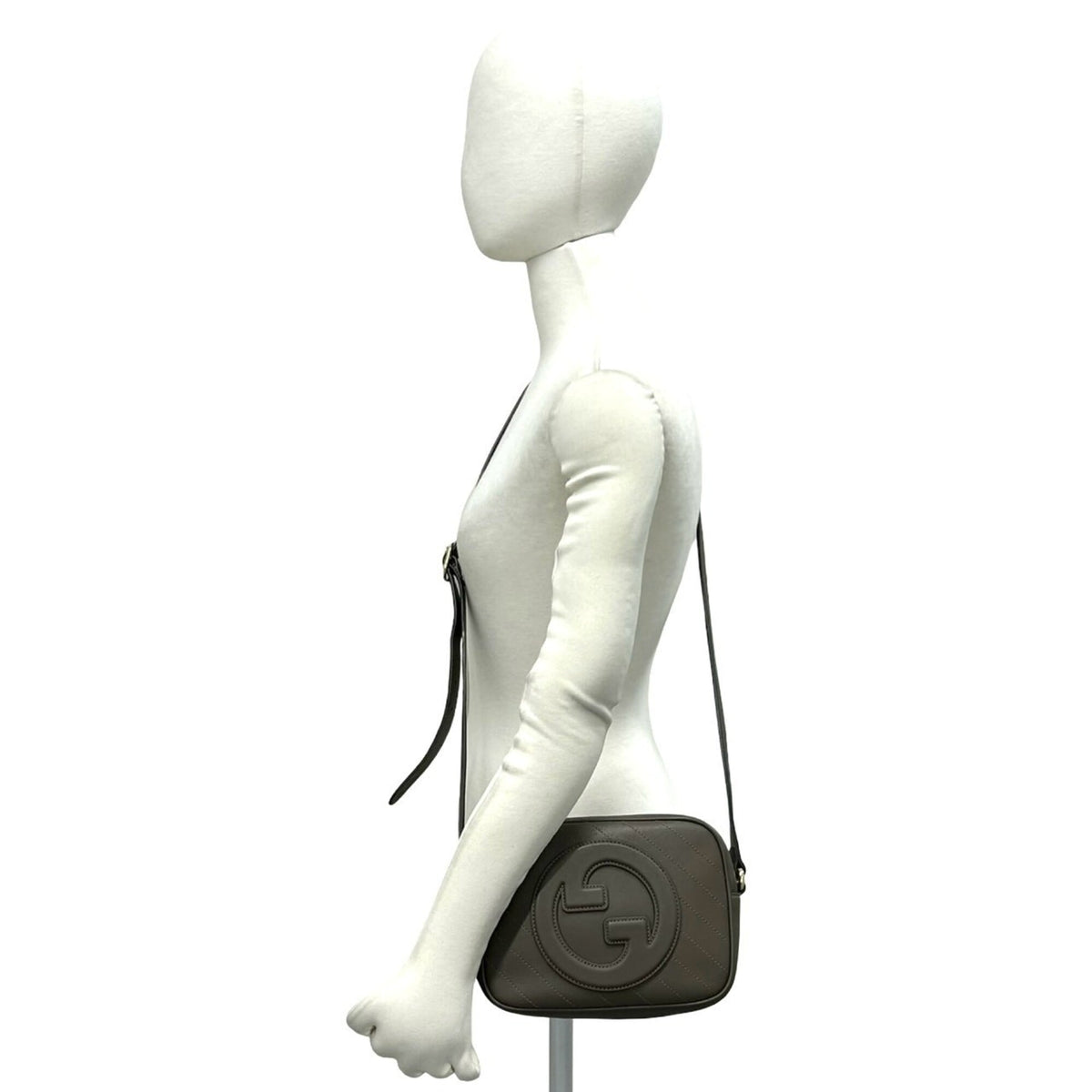 Gucci Brown Leather Pochette Shoulder Bag (Pre-Owned)