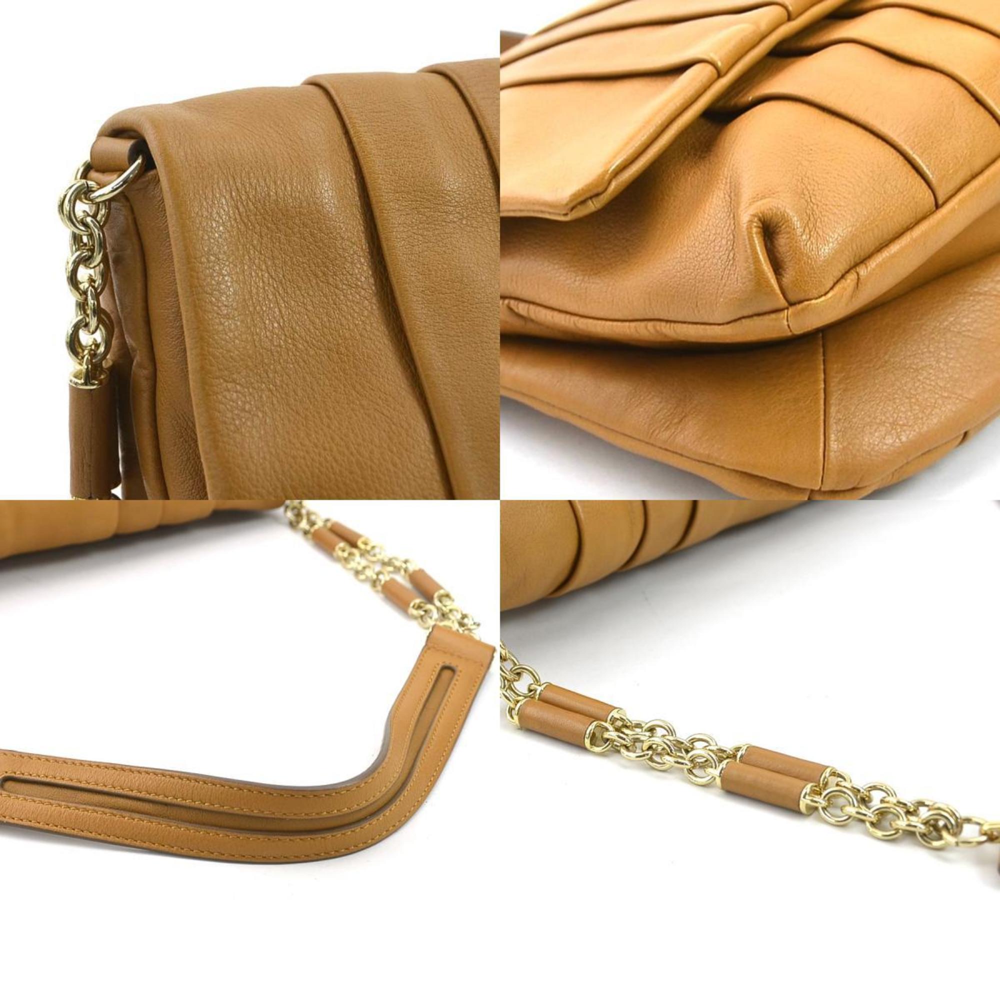 Anya Hindmarch Camel Leather Shoulder Bag (Pre-Owned)