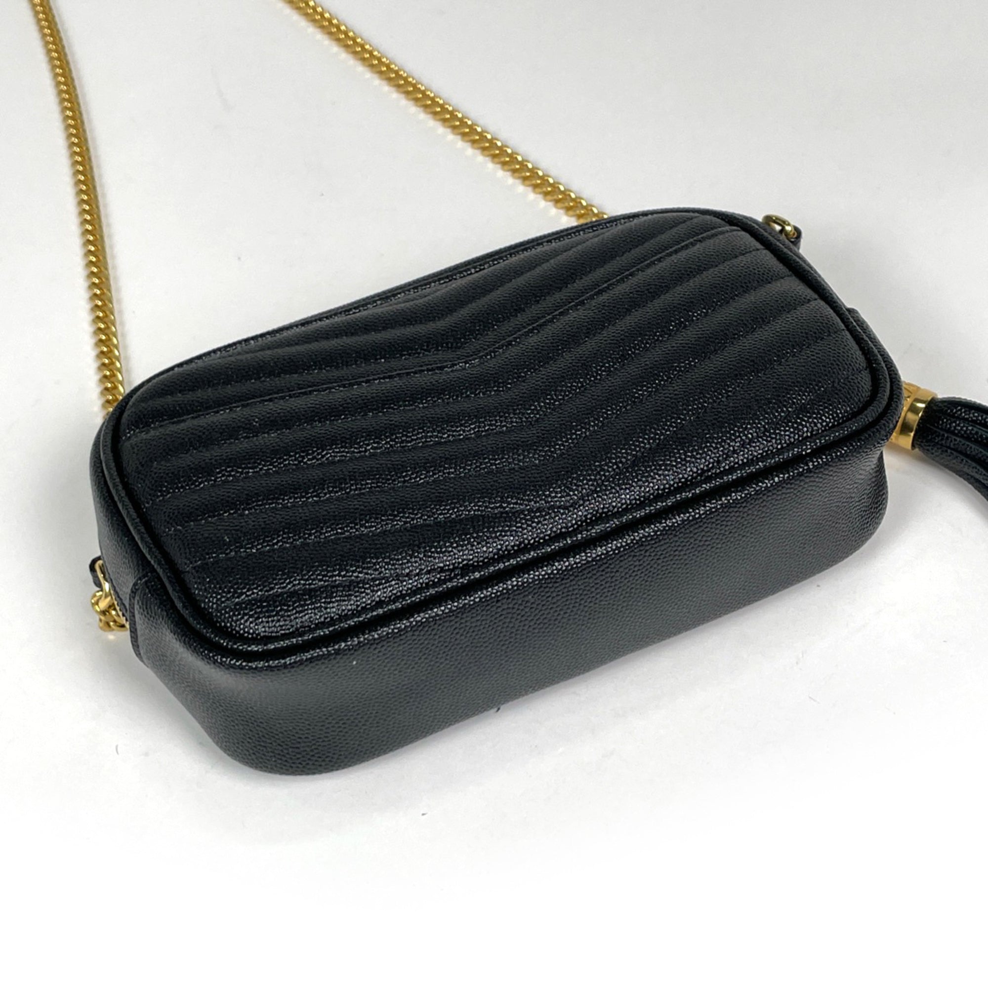 Yves Saint Laurent Black Leather Shoulder Bag (Pre-Owned)