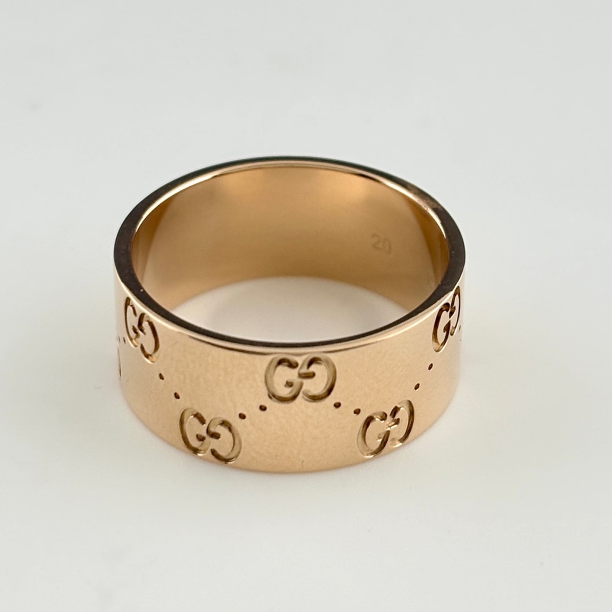 Gucci Icon Pink Gold (18K) Band Ring (Pre-Owned)