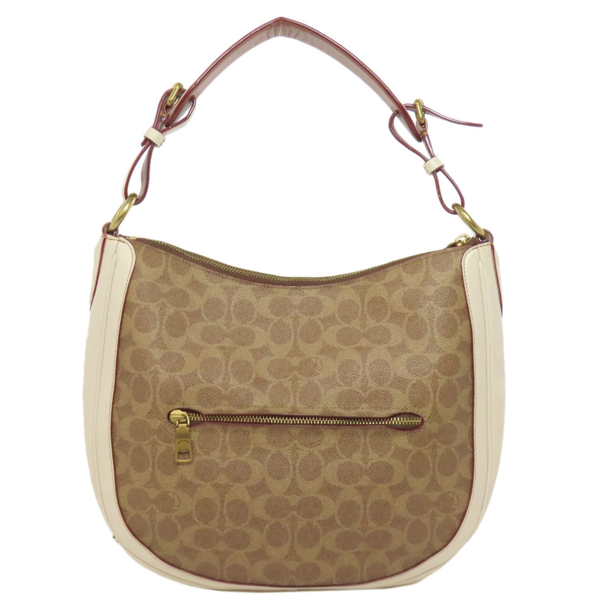 Coach Brown Pvc Leather Shoulder Bag (Pre-Owned)