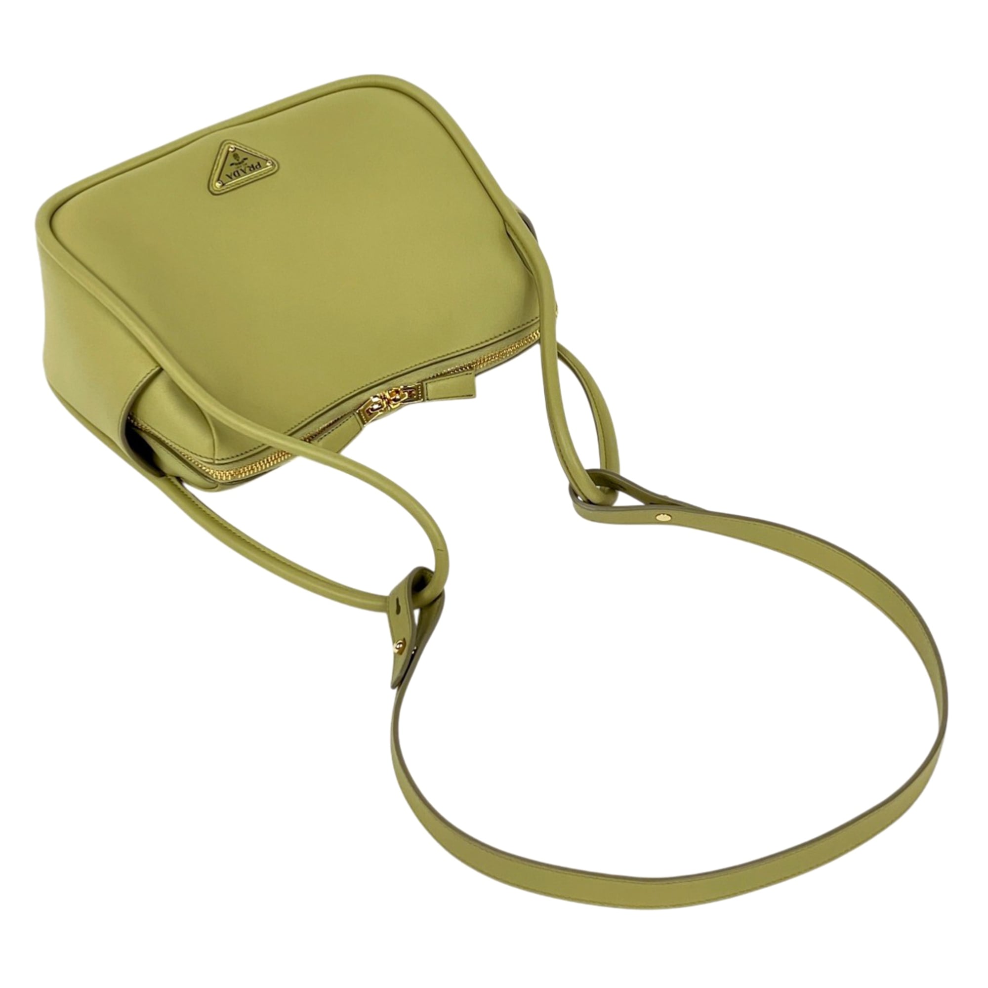 Prada Leather Handbag Shoulder Bag (Pre-Owned)