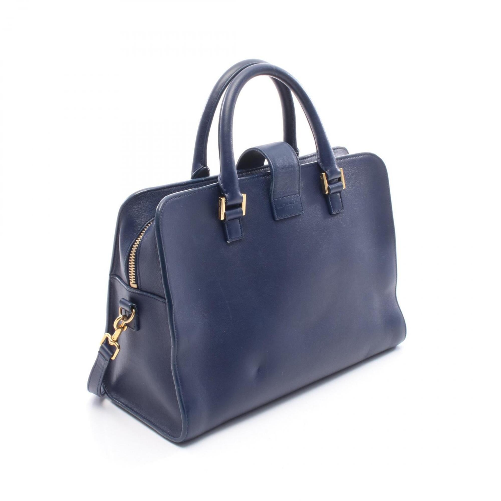Saint Laurent Blue Leather Handbag (Pre-Owned)