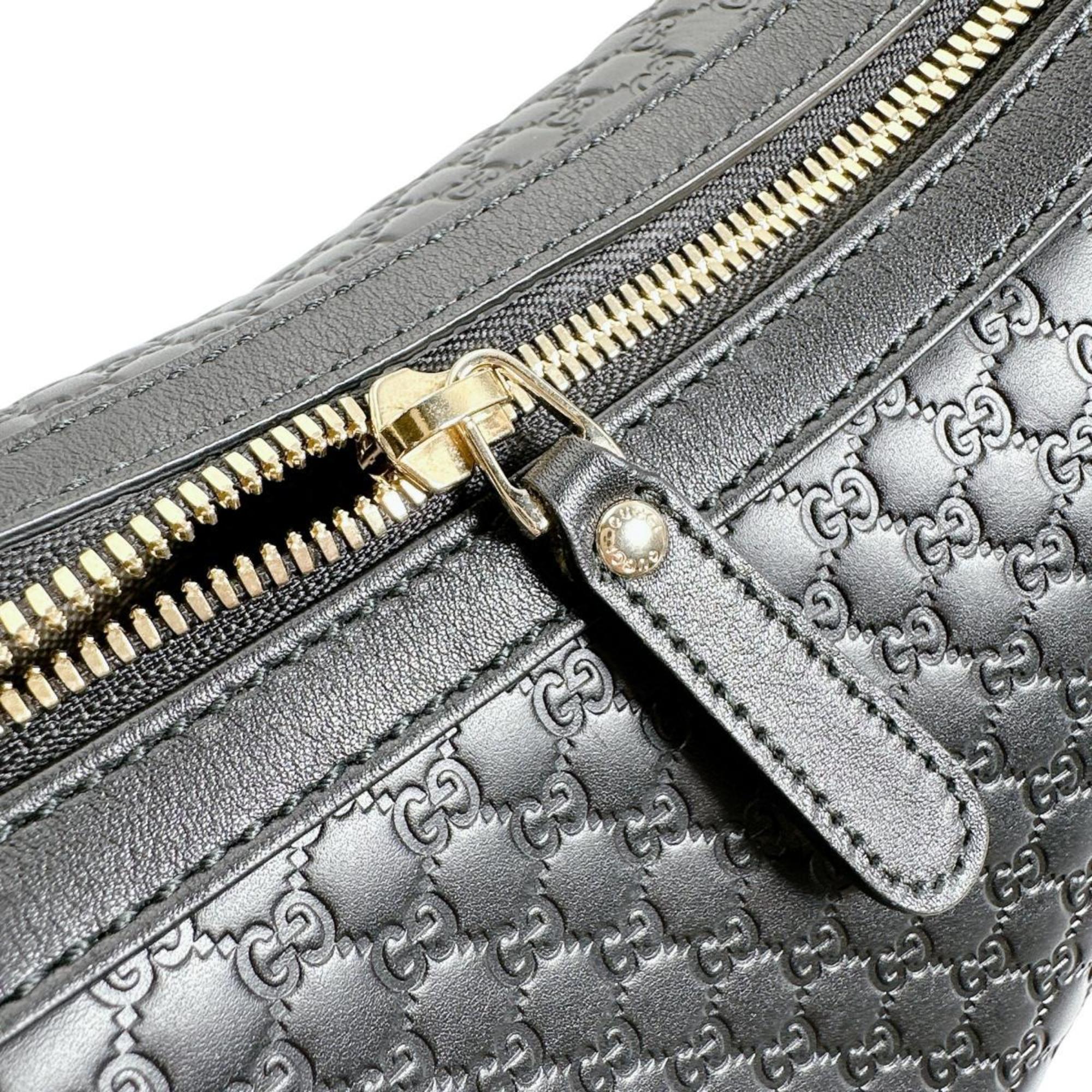 Gucci Black Leather Shoulder Bag (Pre-Owned)