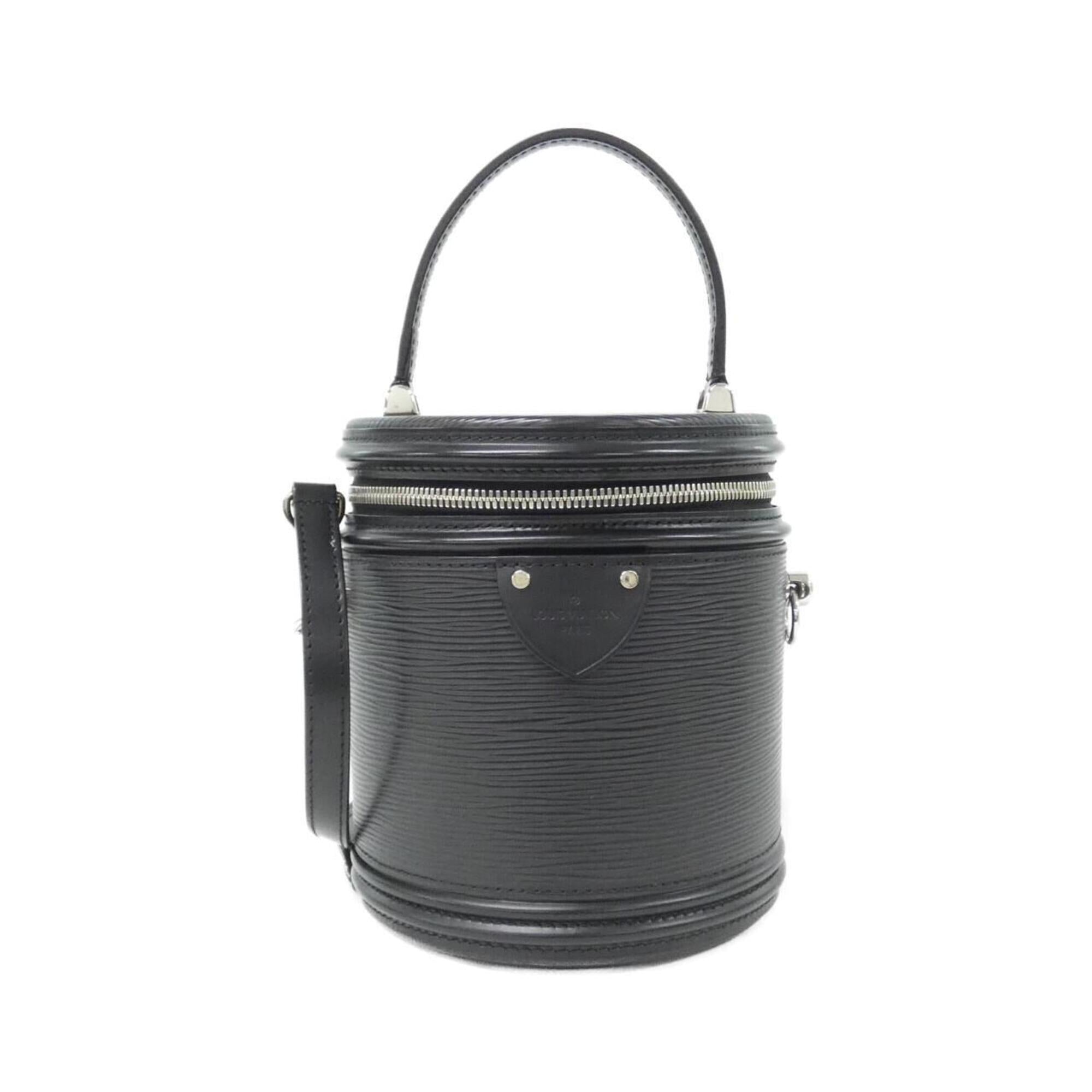 Louis Vuitton Black Leather Handbag (Pre-Owned)
