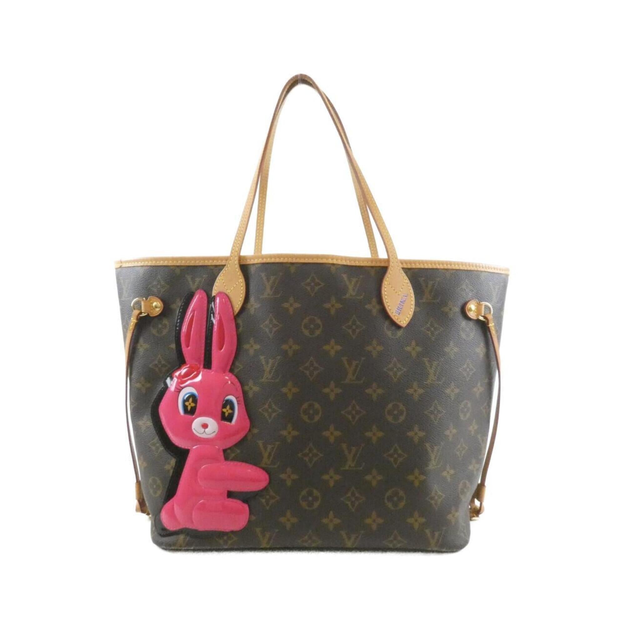 Louis Vuitton Marron Coated Canvas Handbag Pouch (Pre-Owned)