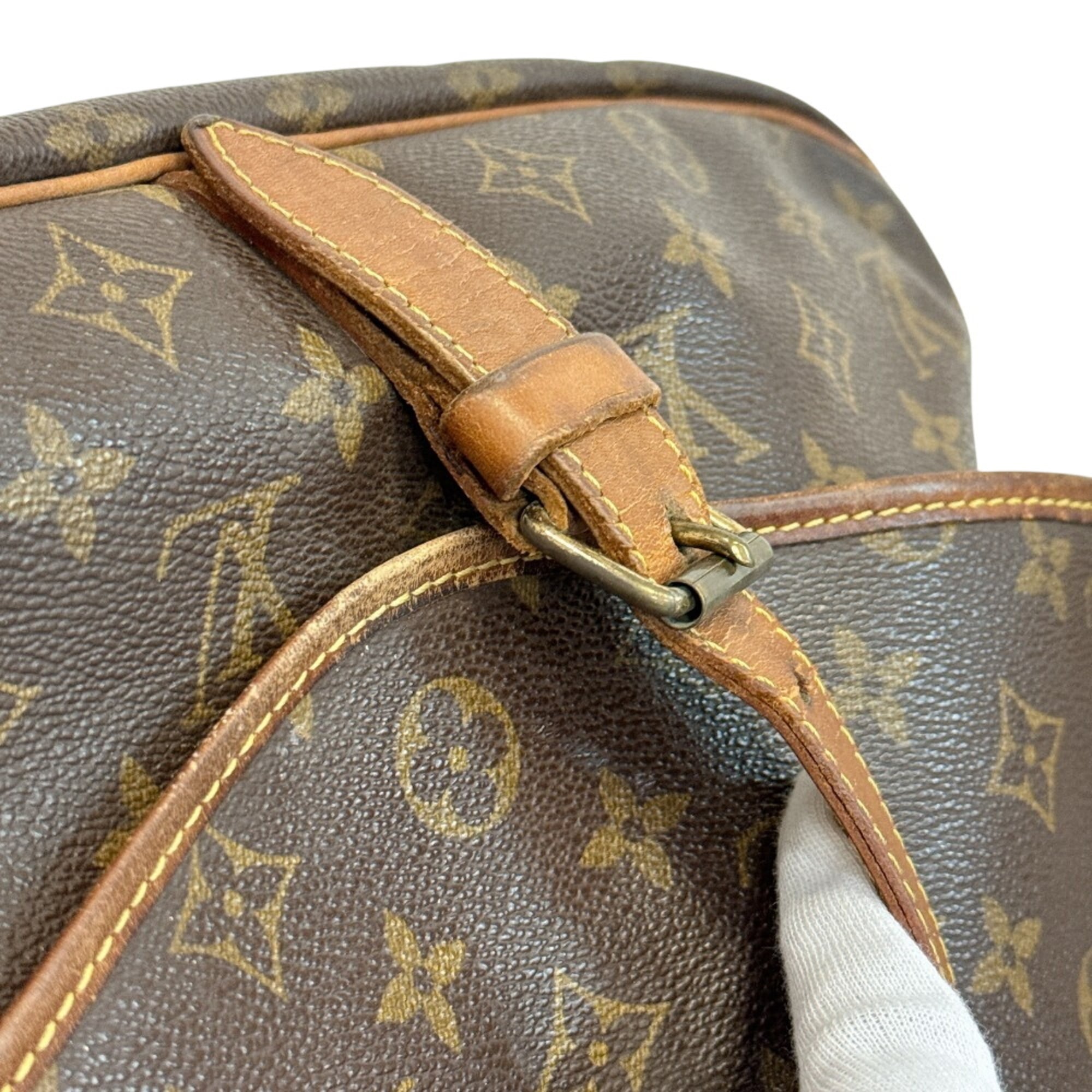 Louis Vuitton Brown Monogram Leather Shoulder Bag (Pre-Owned)