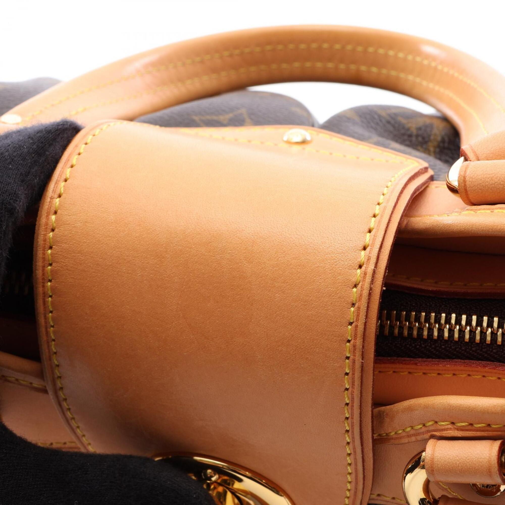 Louis Vuitton Brown Monogram Pvc Coated Canvas Leather Handbag (Pre-Owned)