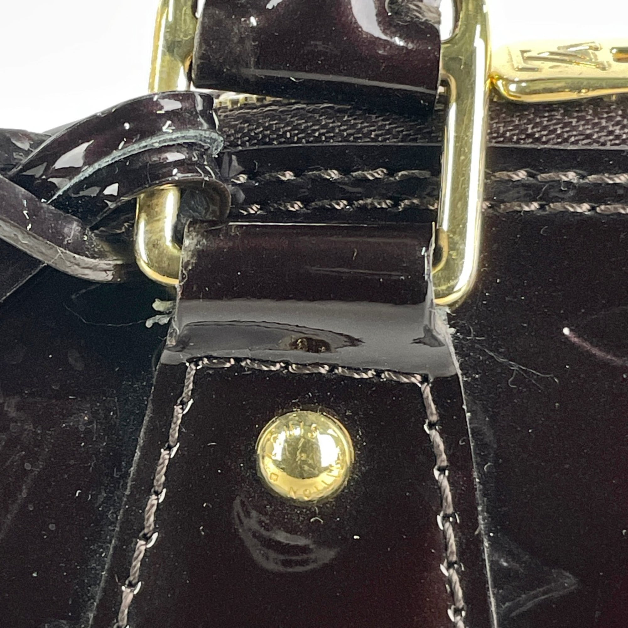 Louis Vuitton Amarante Purple Monogram Vernis Handbag (Pre-Owned)