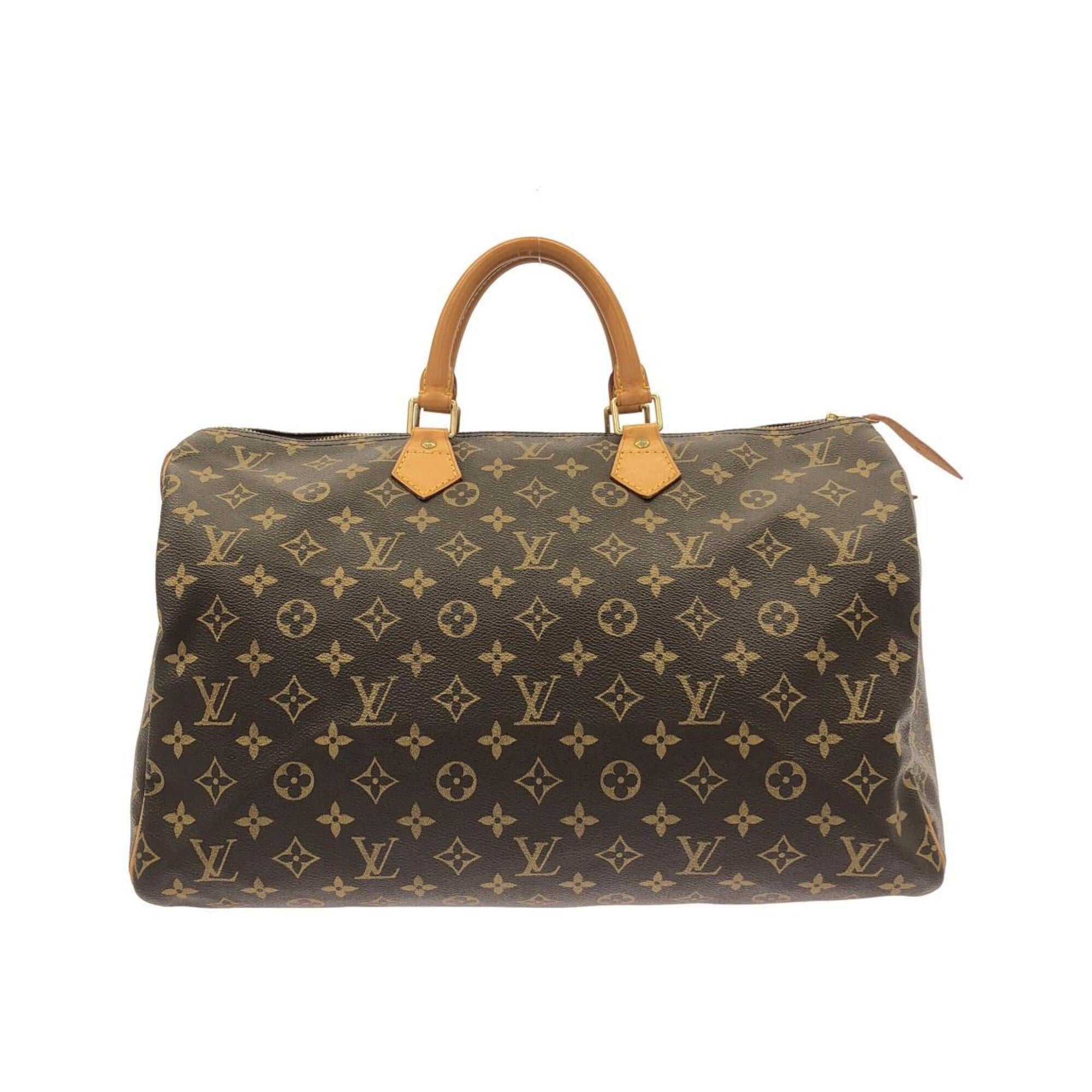Louis Vuitton Marron Coated Canvas Boston Bag (Pre-Owned)