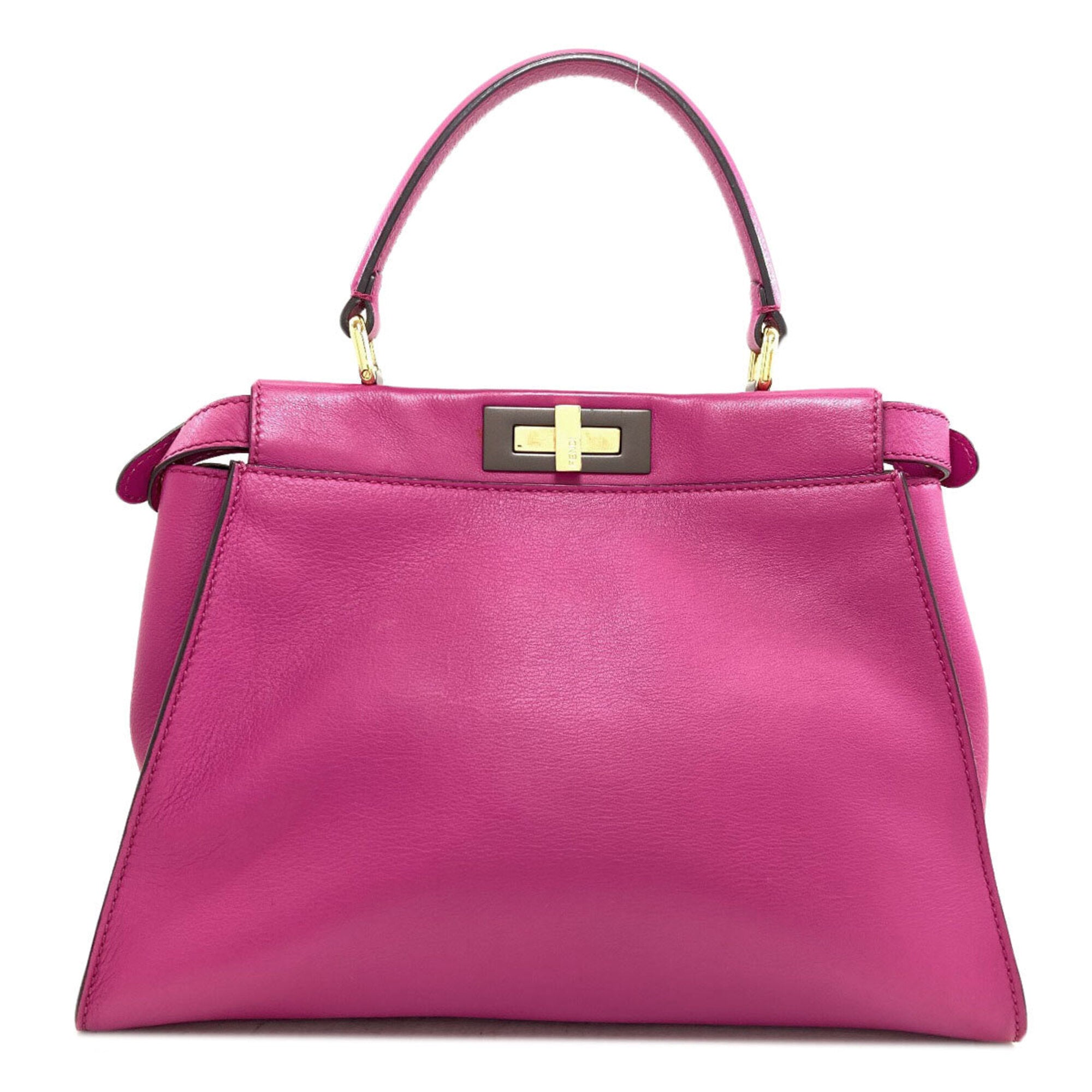 Fendi Pink Leather Handbag (Pre-Owned)