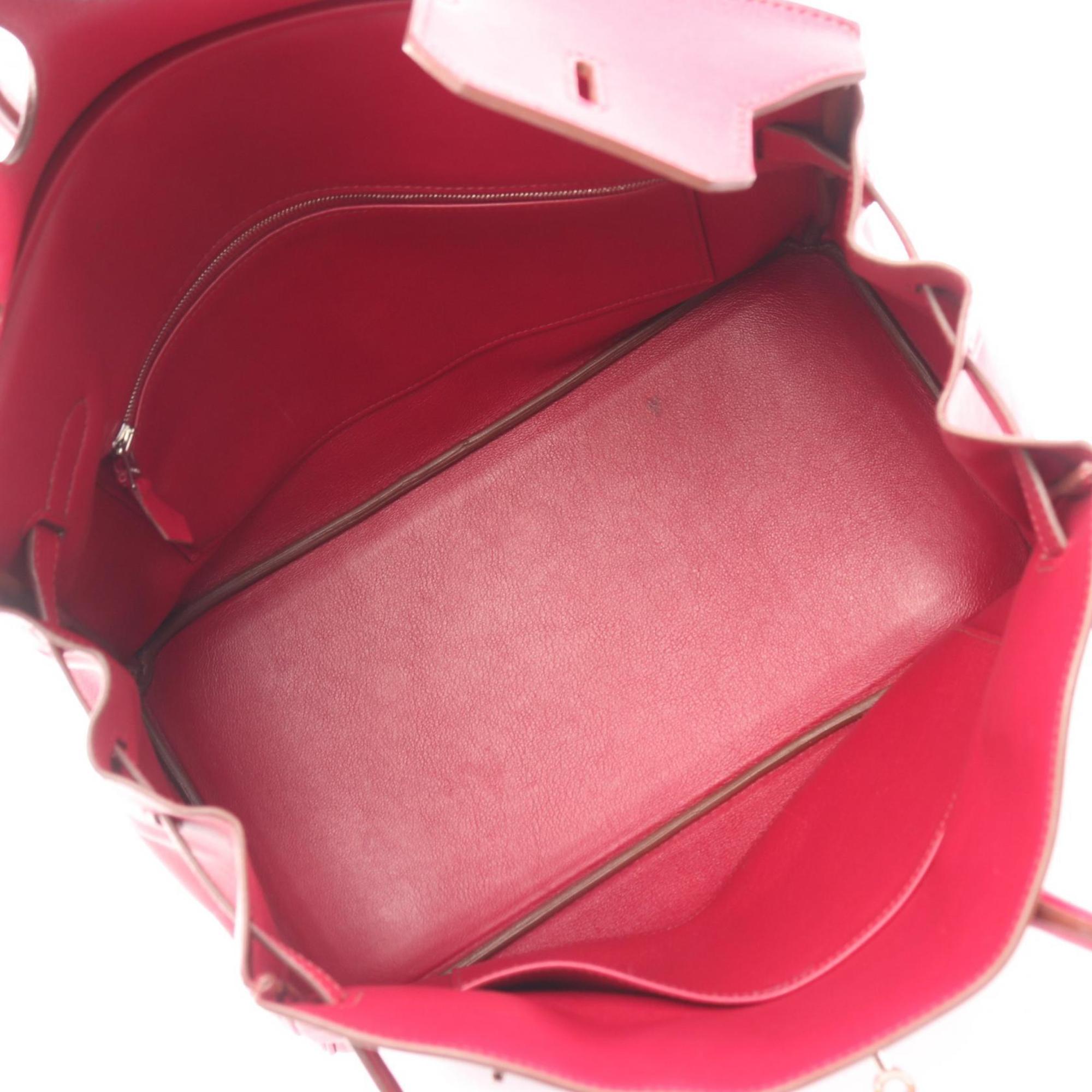 Hermes Pink Leather Handbag (Pre-Owned)