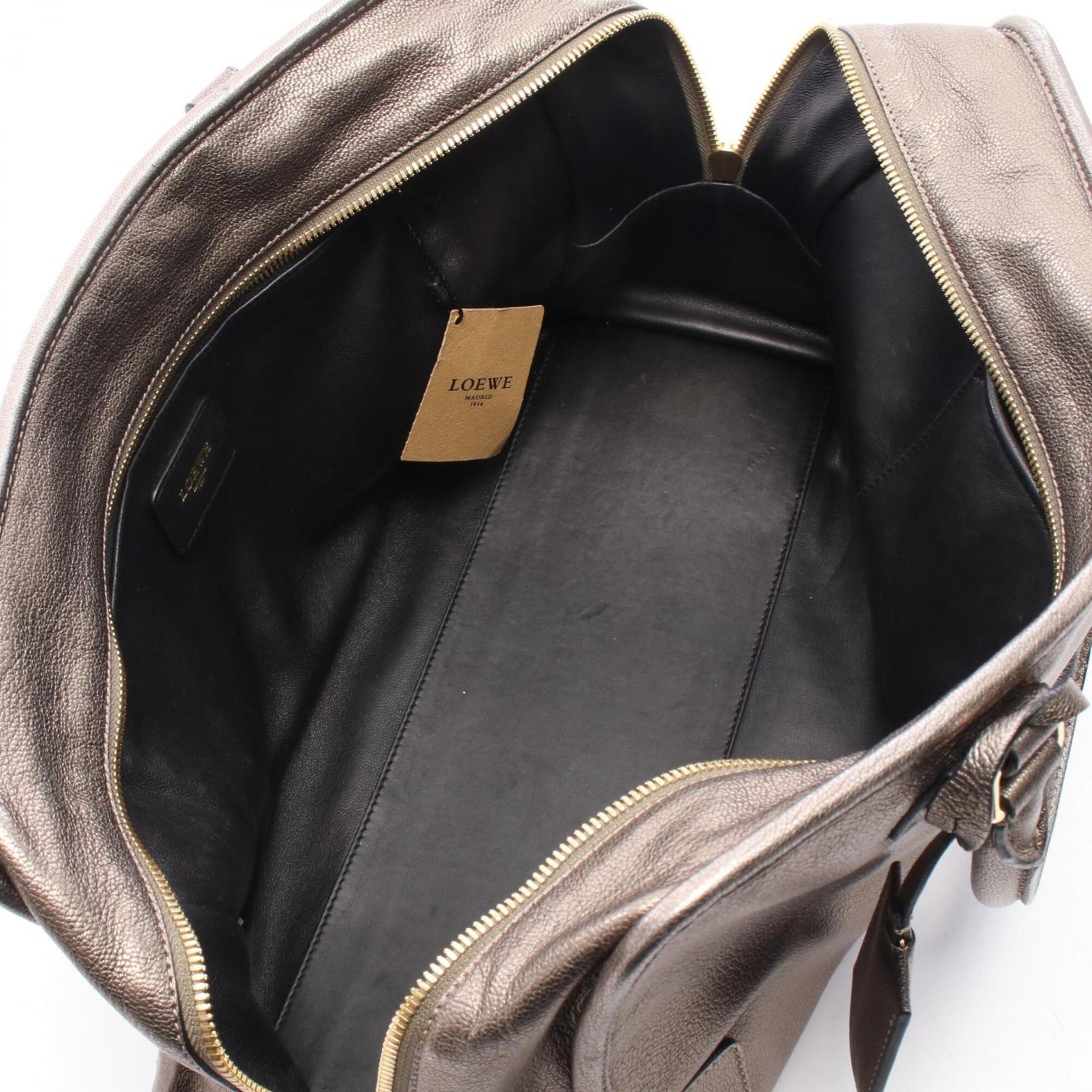 Loewe Amazona Gold Leather Handbag (Pre-Owned)