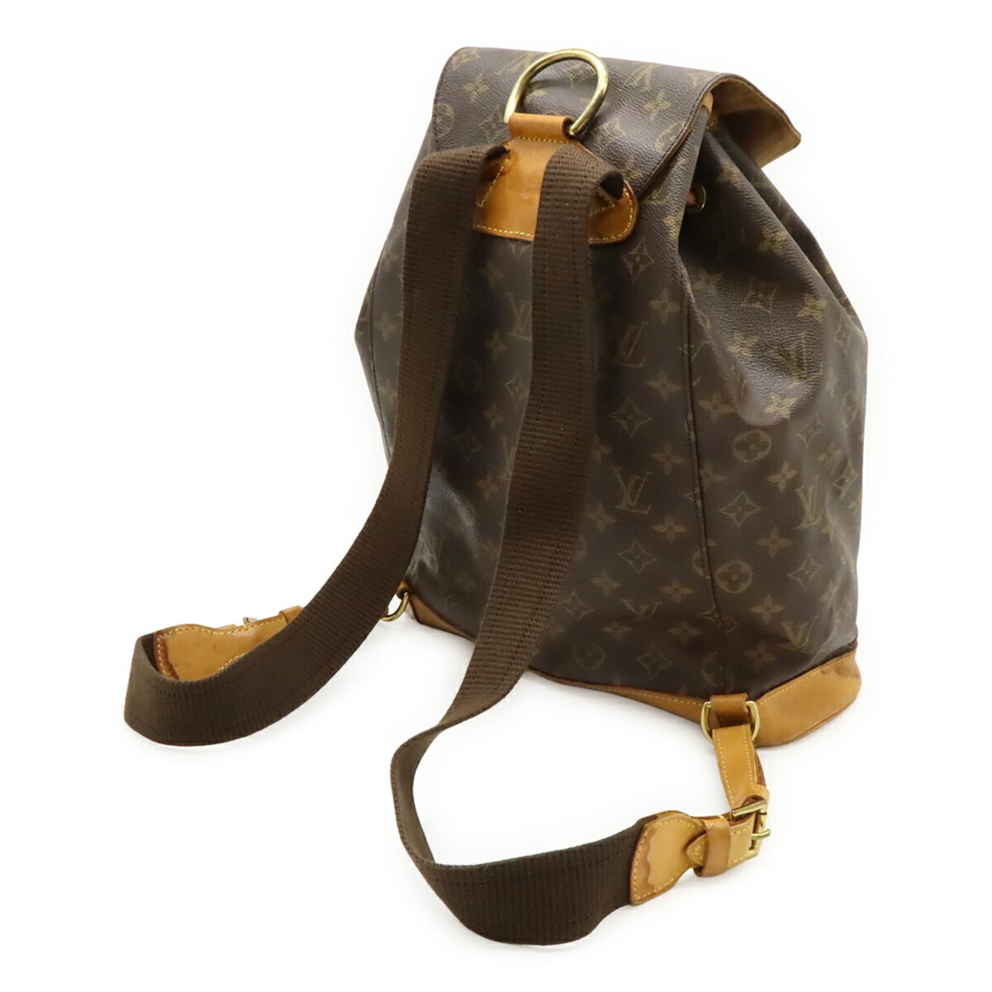 Louis Vuitton Brown Monogram Canvas Pvc Coated Canvas Backpack Shoulder Bag (Pre-Owned)