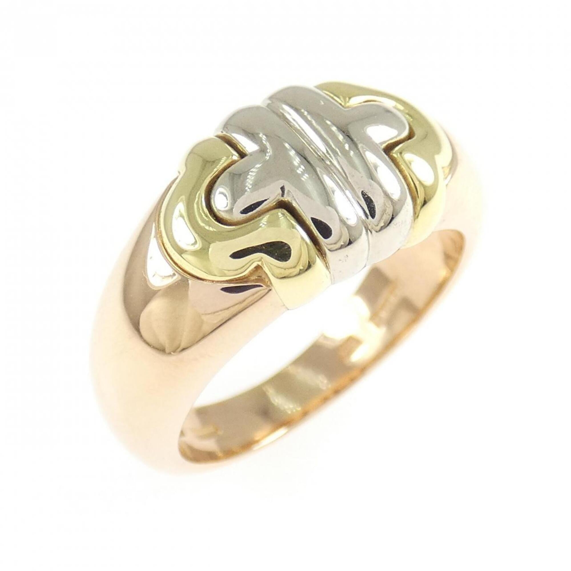 Bvlgari Yellow Gold (18K) Pink Gold (18K) White Gold (18K) Band Ring (Pre-Owned)