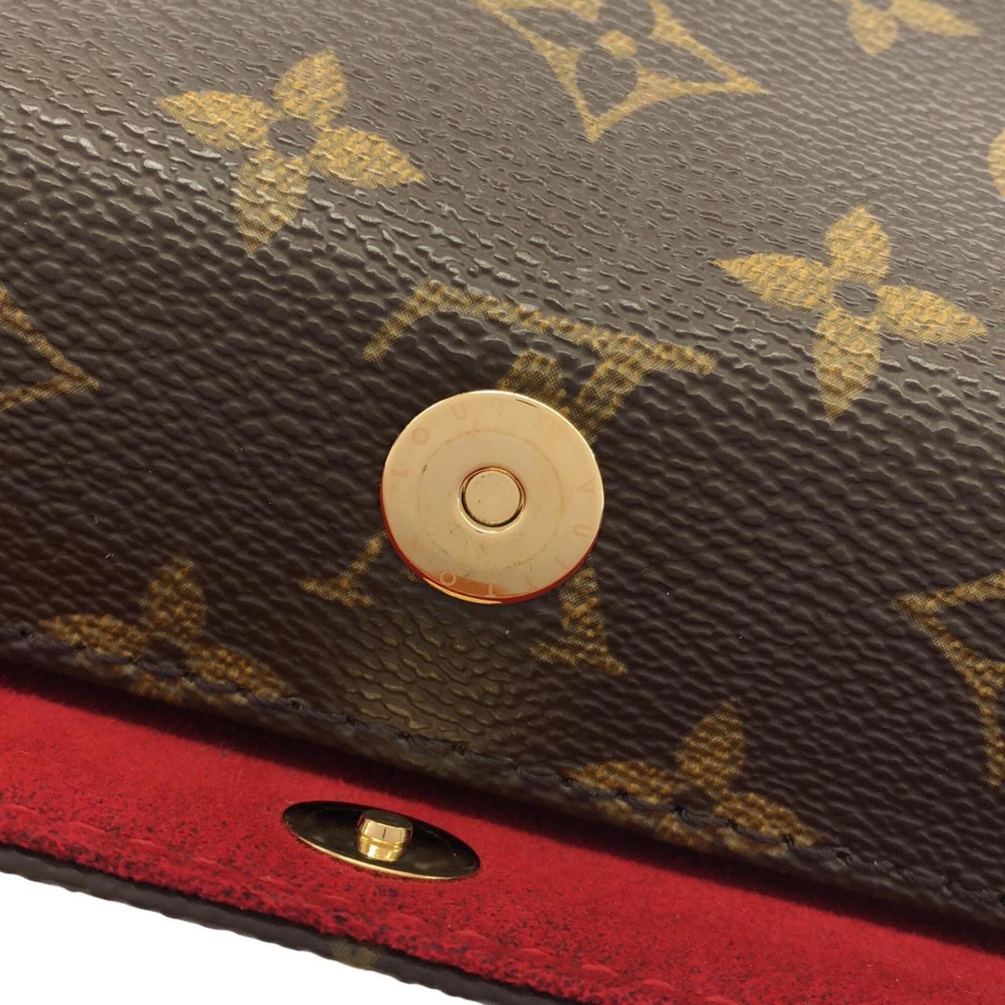 Louis Vuitton Monogram Marron Coated Canvas Handbag (Pre-Owned)