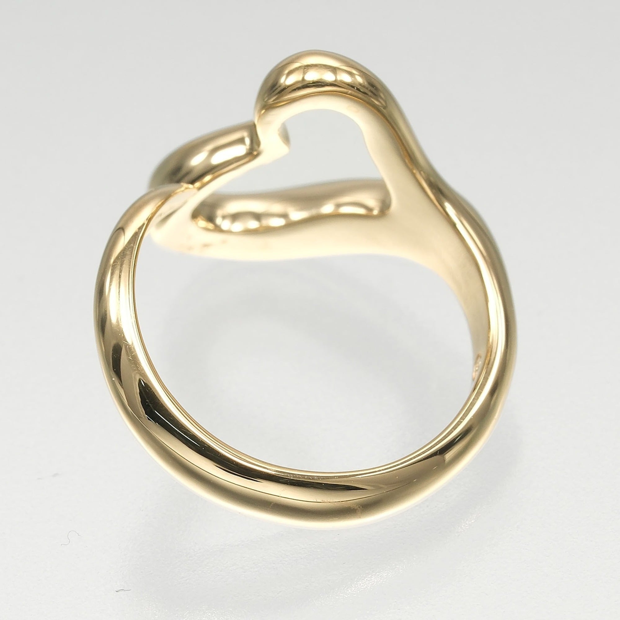 Tiffany Open Heart Yellow Gold (18K) Band Ring (Pre-Owned)