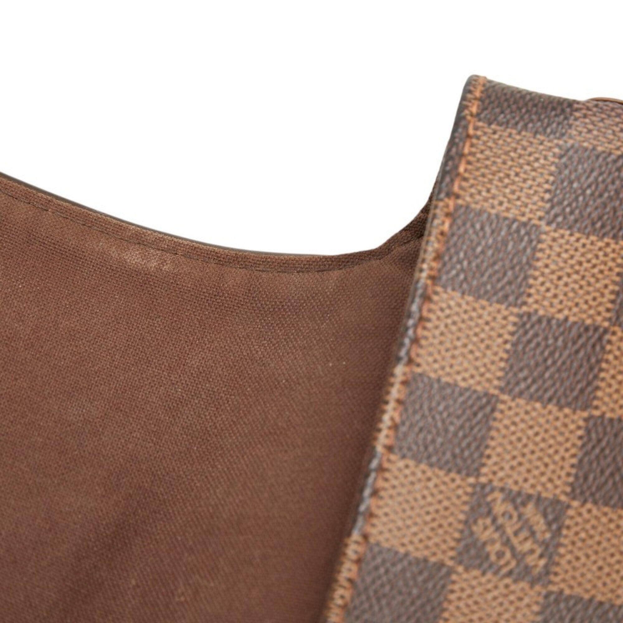 Louis Vuitton Brown Pvc Leather Messenger Bag Shoulder Bag (Pre-Owned)