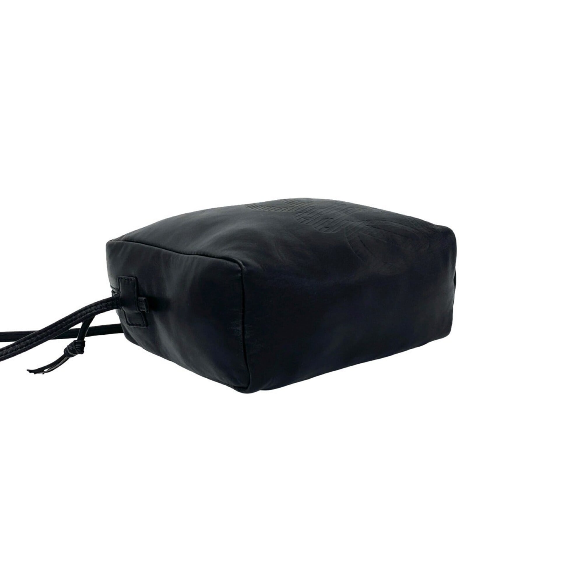 Loewe Black Leather Pochette Shoulder Bag (Pre-Owned)