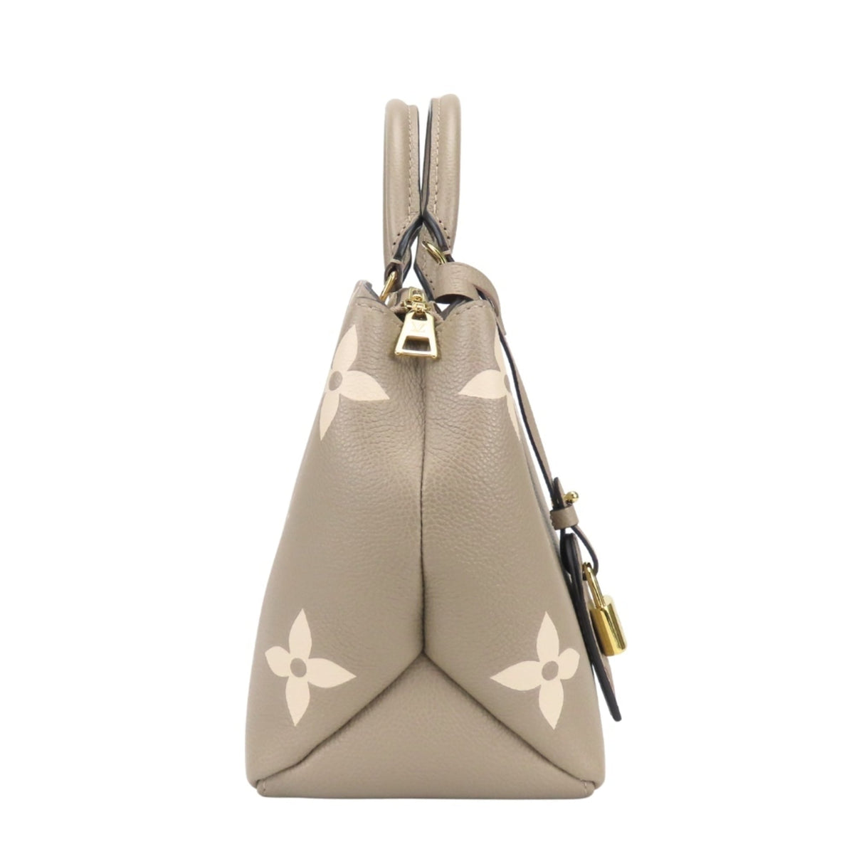 Louis Vuitton Monogram Empreinte Beige Bicolor Ivory Tourterelle Monogram Empreinte Handbag (Pre-Owned)