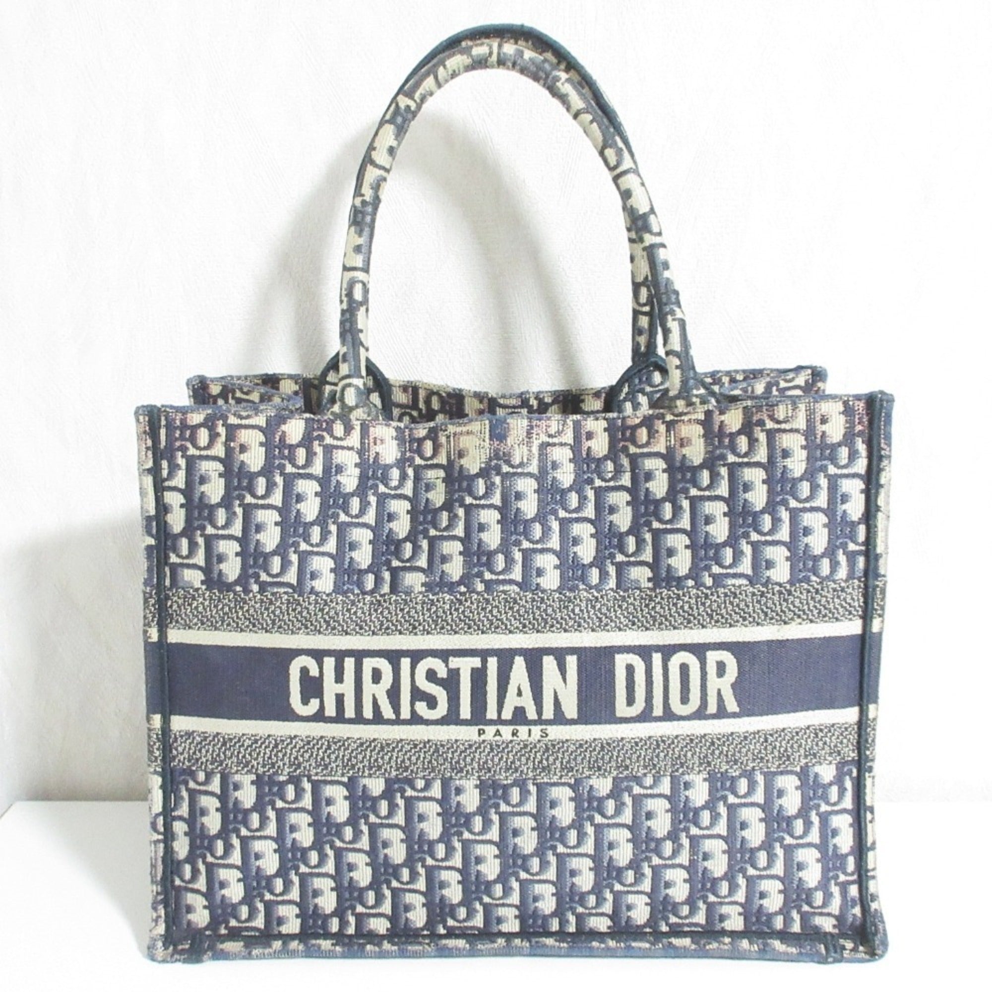 Christian Dior Navy Handbag Tote Bag (Pre-Owned)