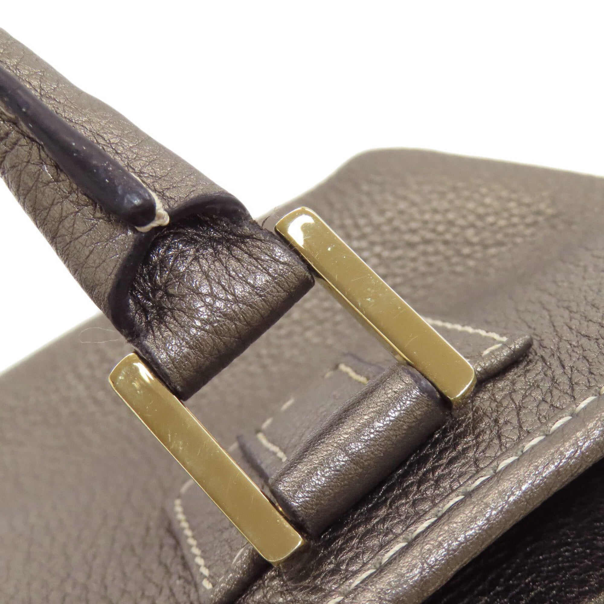 Loewe Bronze Leather Handbag (Pre-Owned)