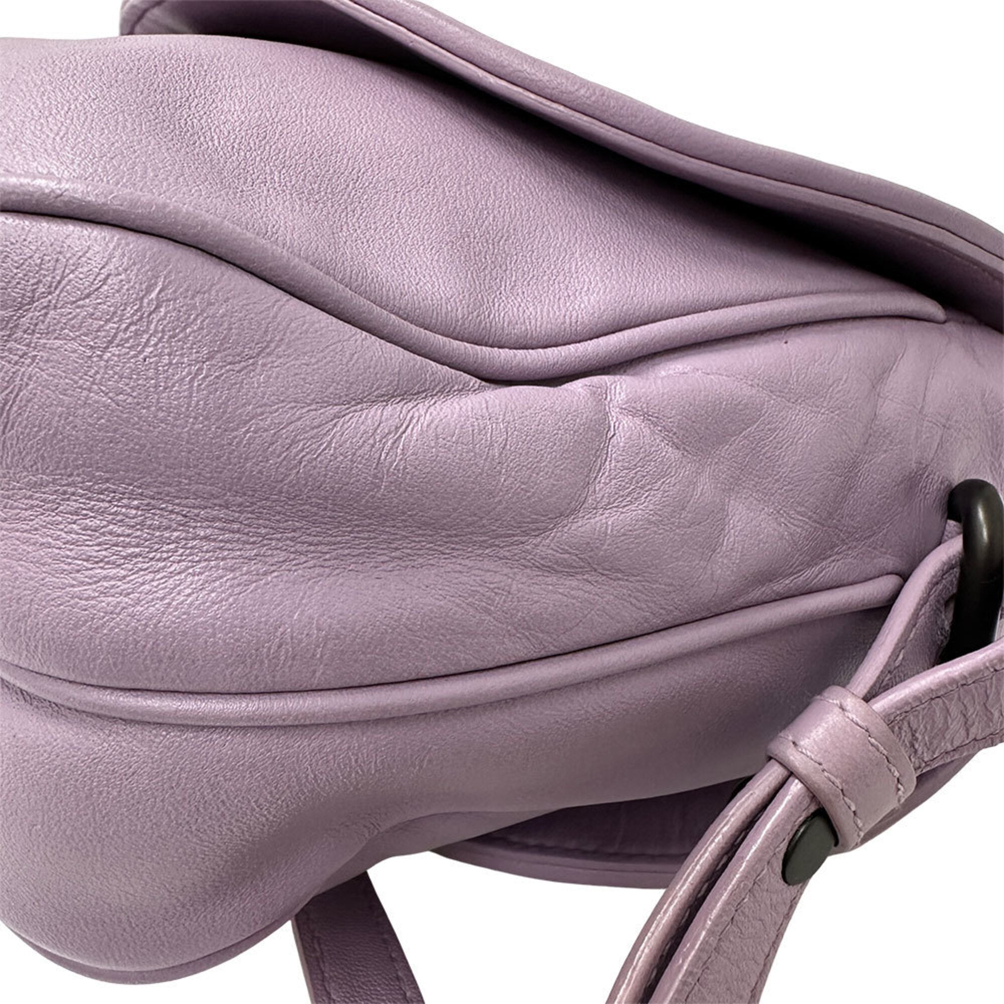 Bottega Veneta Purple Canvas Handbag Shoulder Bag (Pre-Owned)