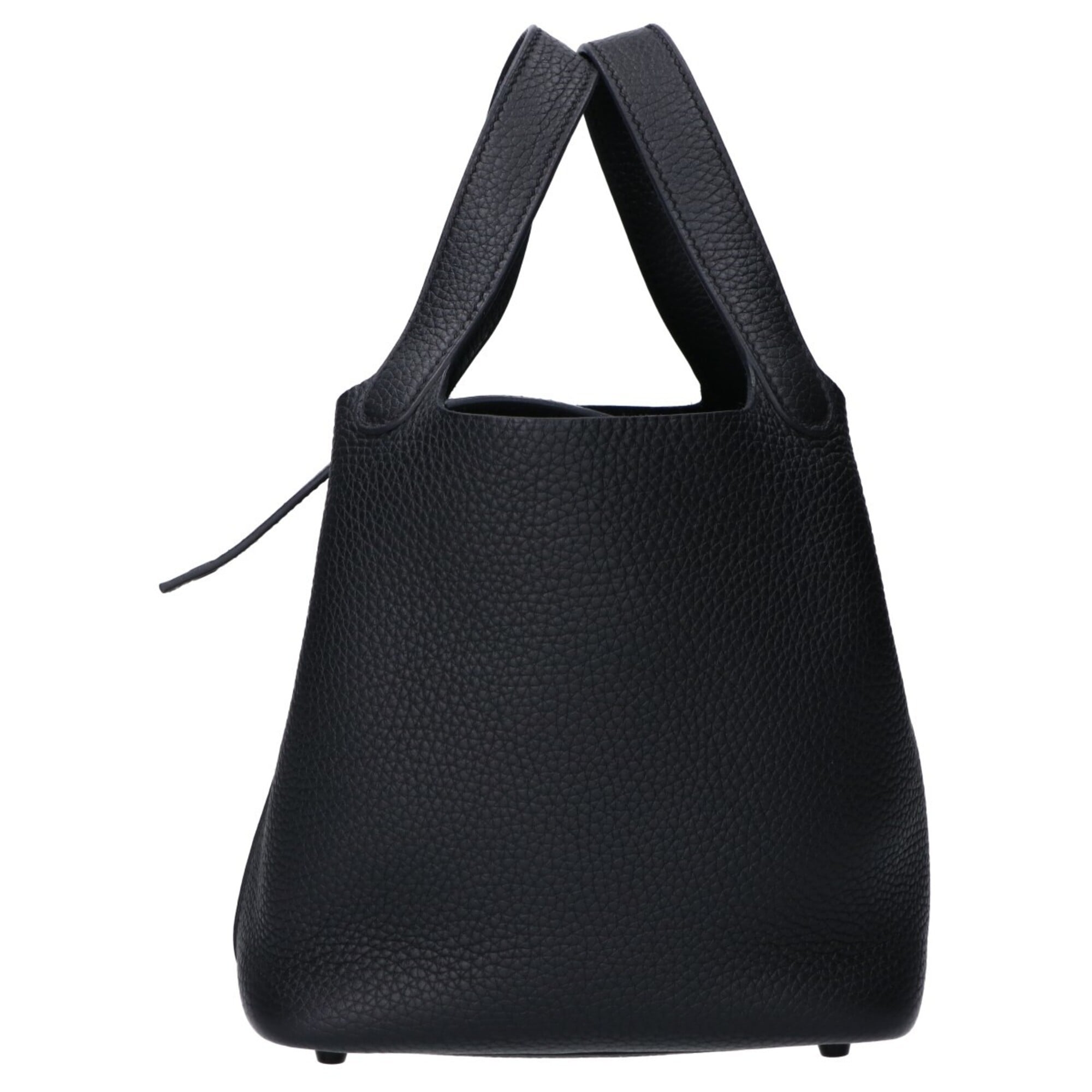 Hermes Picotin Black Taurillon Clemence Leather Handbag (Pre-Owned)