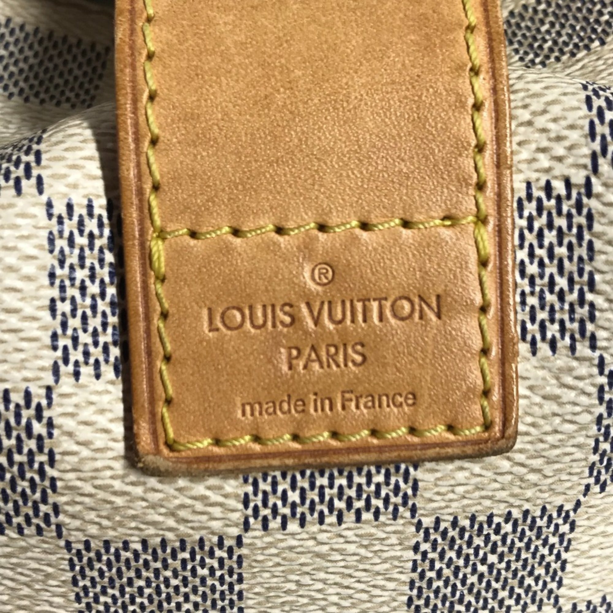 Louis Vuitton Damier Azur White Damier Azur Shoulder Bag Tote Bag (Pre-Owned)