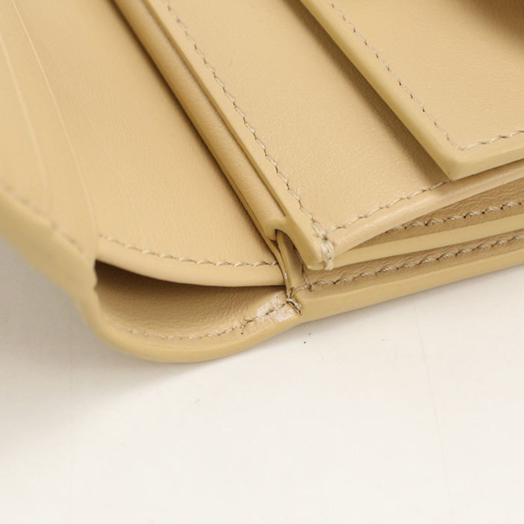 Celine Beige Leather Wallet (Tri-Fold) (Pre-Owned)
