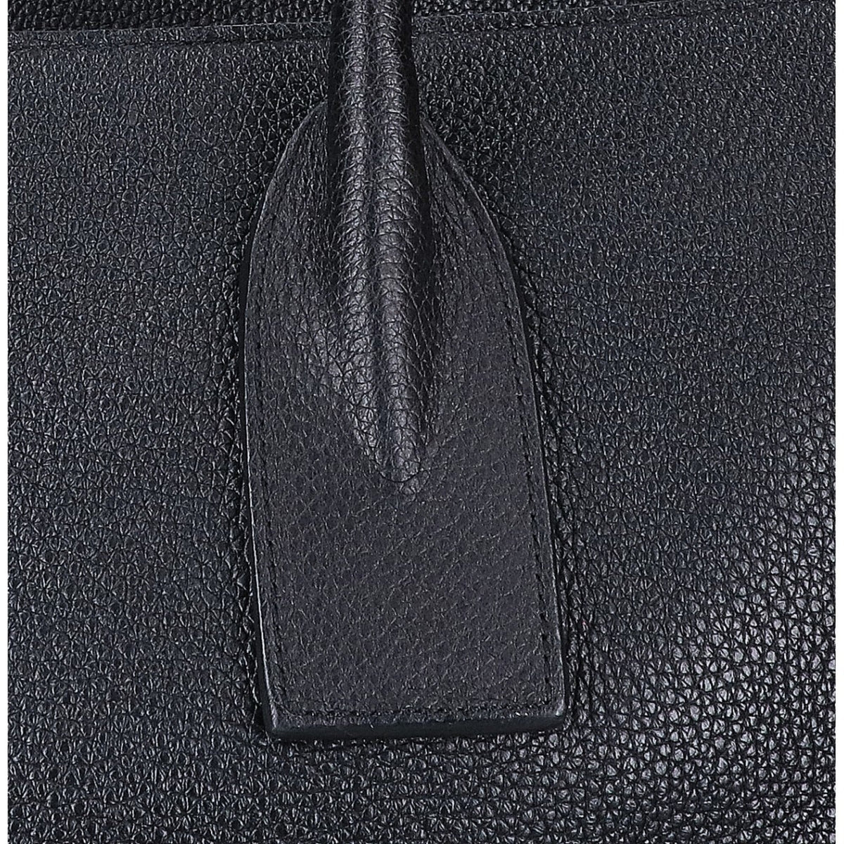 Saint Laurent Black Leather Handbag Tote Bag (Pre-Owned)