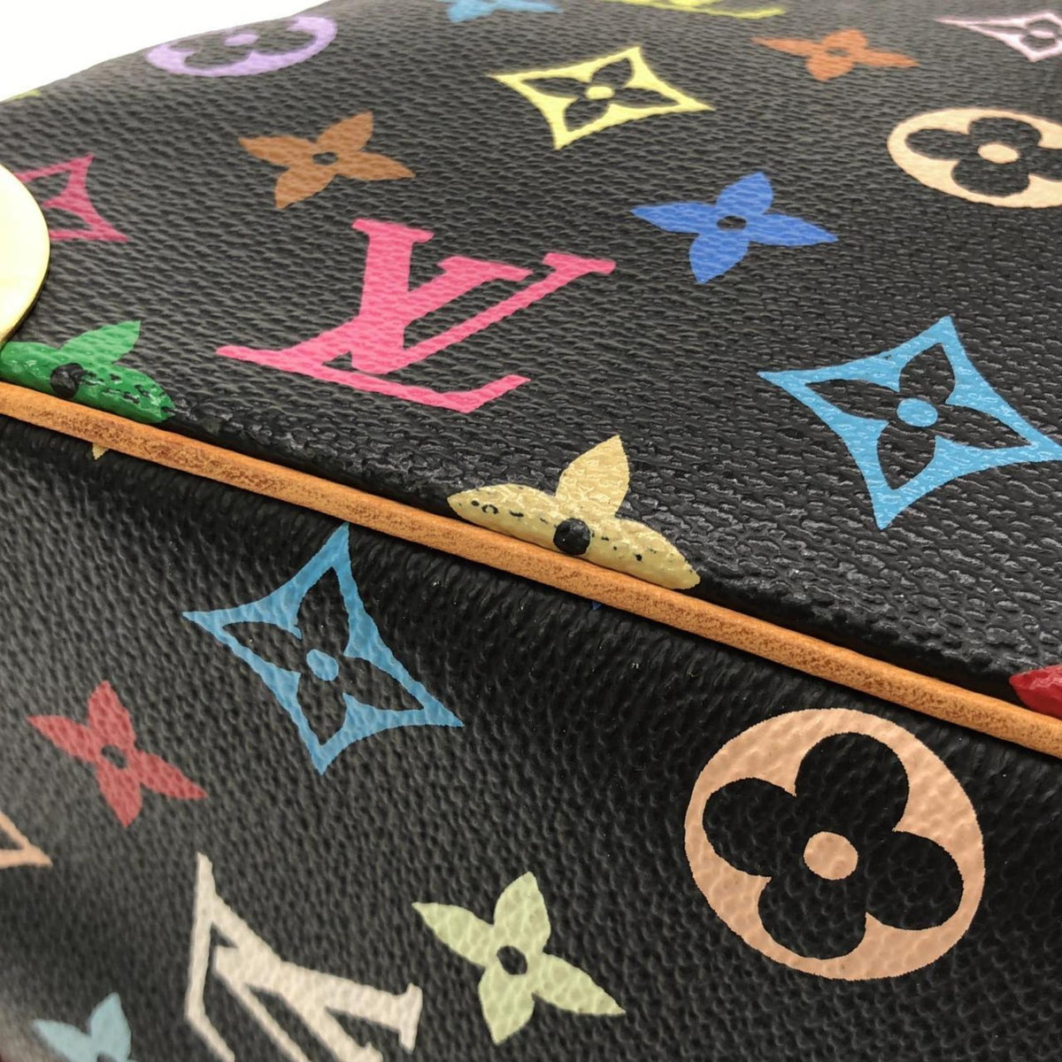 Louis Vuitton Black Coated Canvas Handbag (Pre-Owned)
