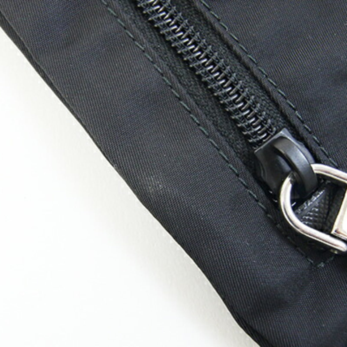 Prada Black Nylon Pochette Shoulder Bag (Pre-Owned)