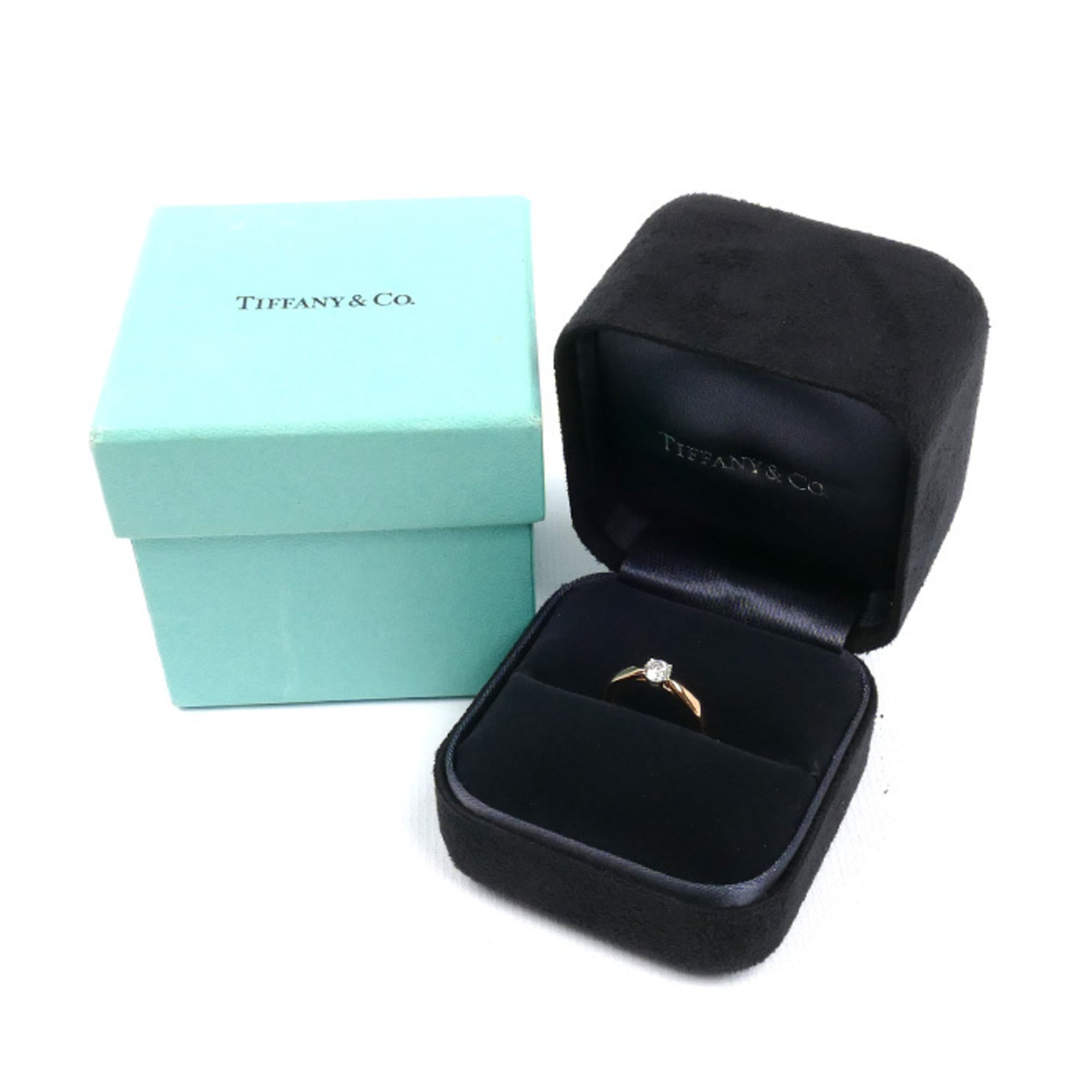 Tiffany Pink Gold (18K) Platinum 950 Band Ring (Pre-Owned)