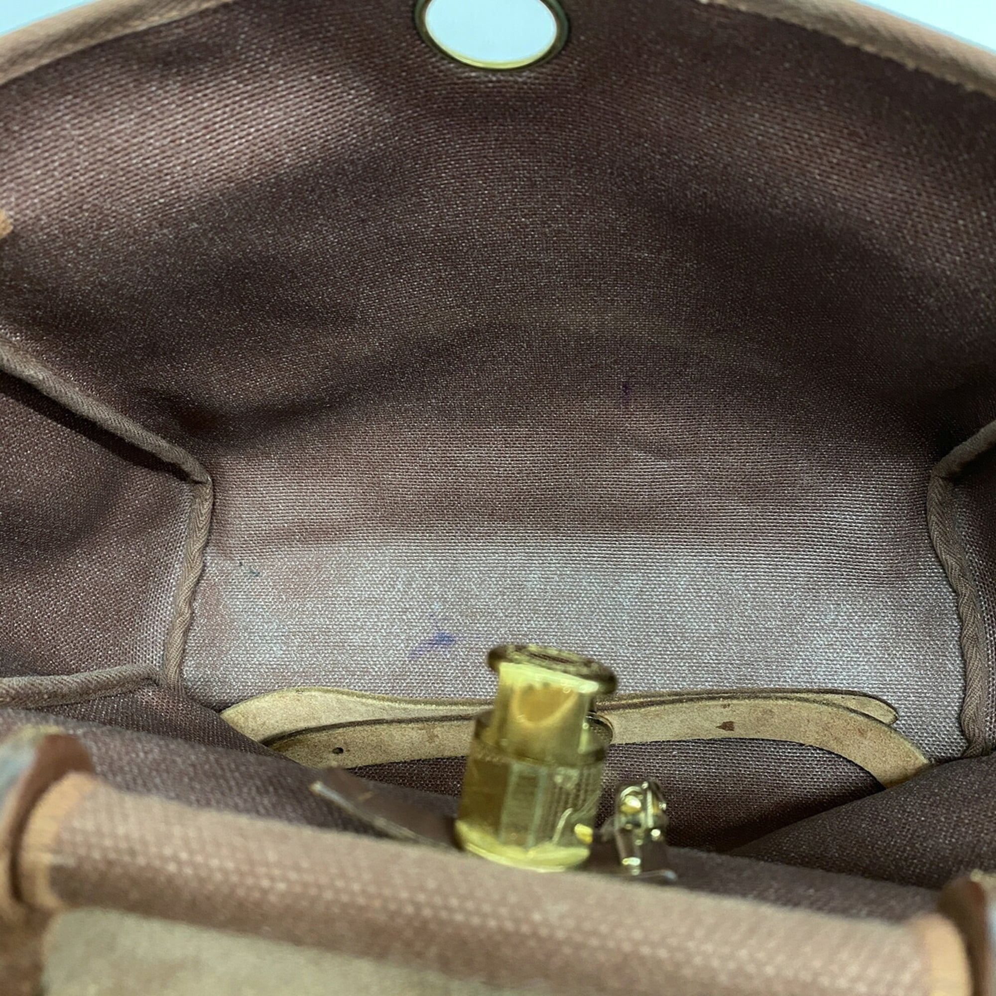 Hermes Brown Toile Officier Backpack (Pre-Owned)