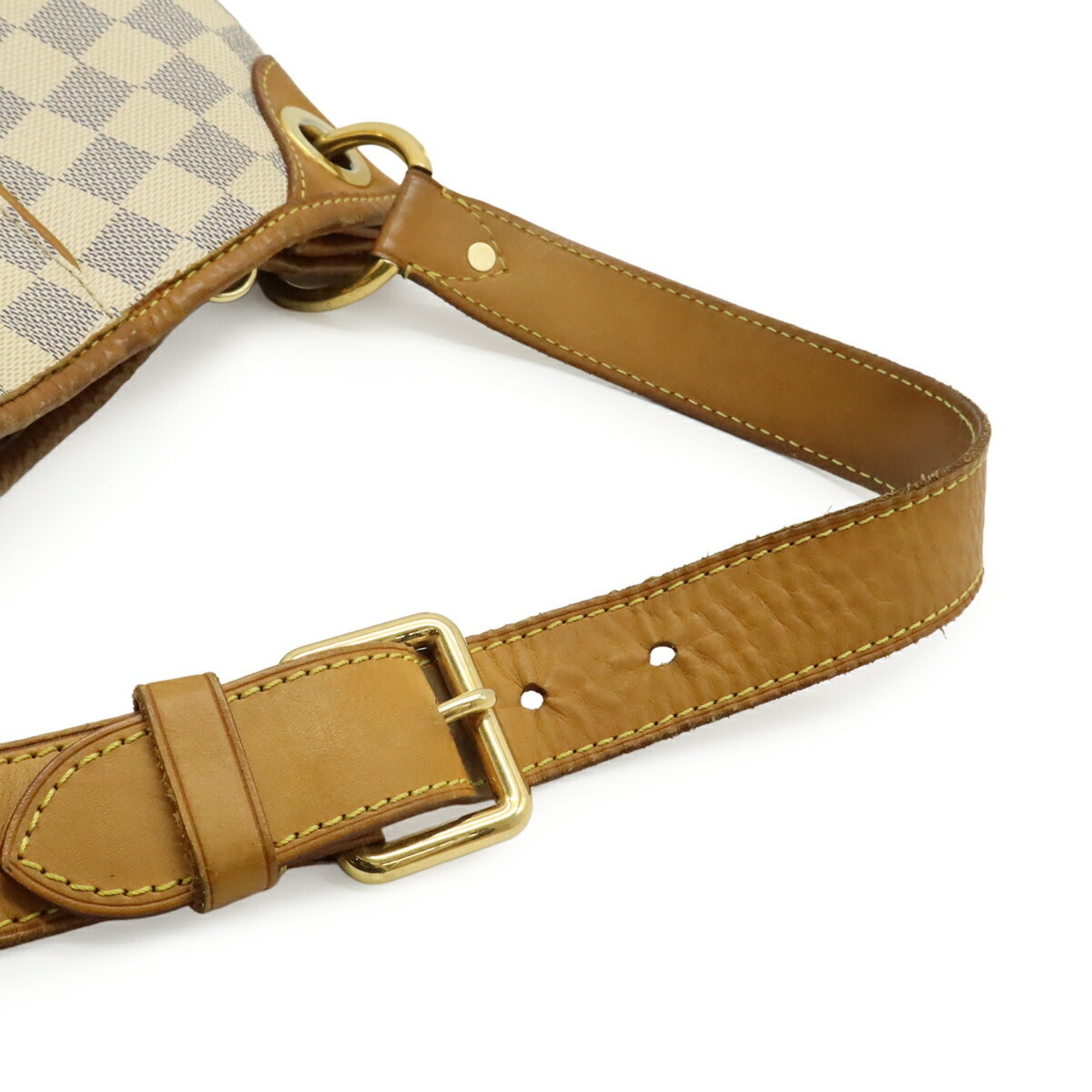 Louis Vuitton Ivory Damier Azur Canvas Shoulder Bag Tote Bag (Pre-Owned)
