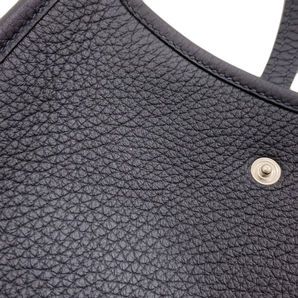 Hermes Navy Leather Shoulder Bag (Pre-Owned)